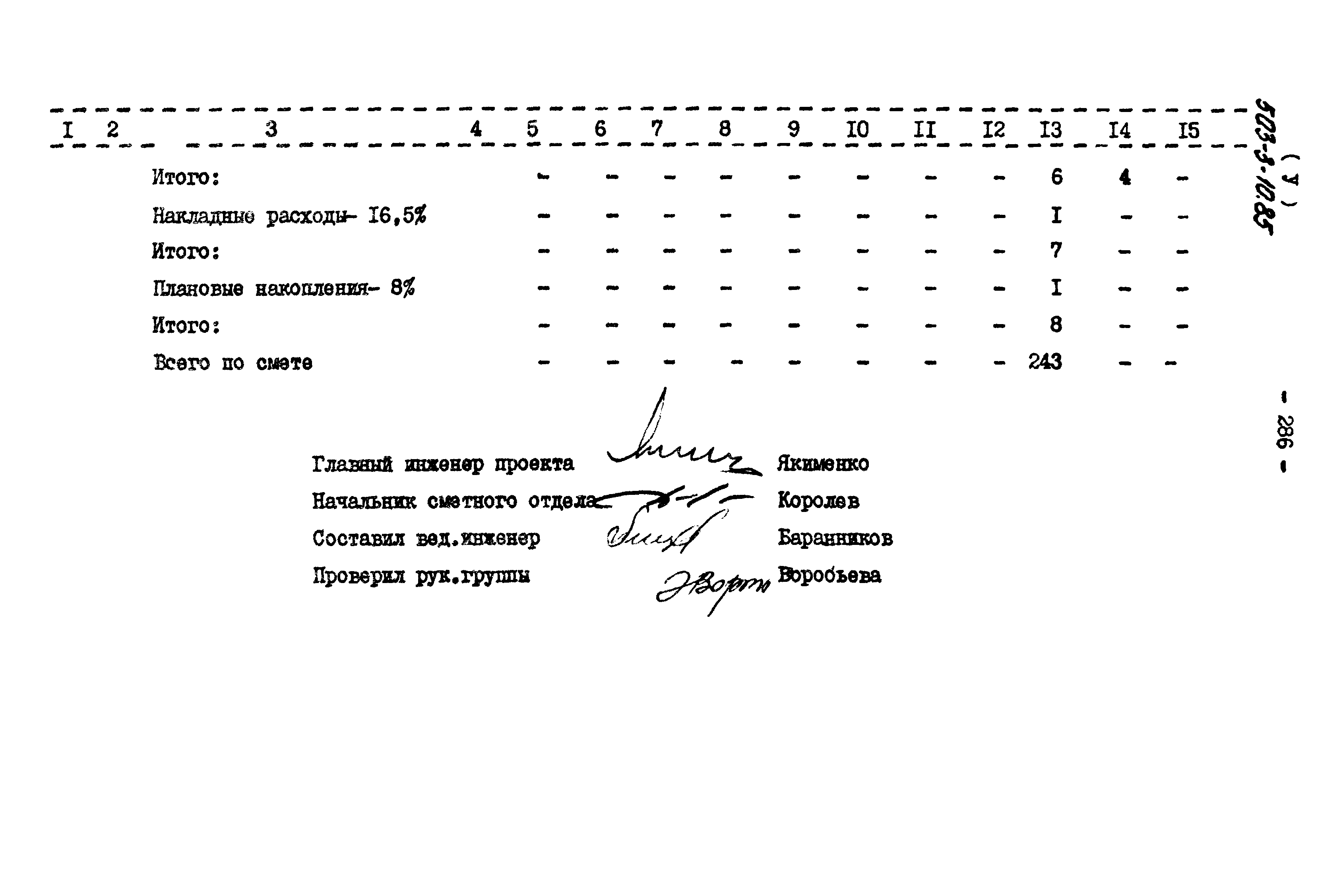 Типовой проект 503-3-10.85