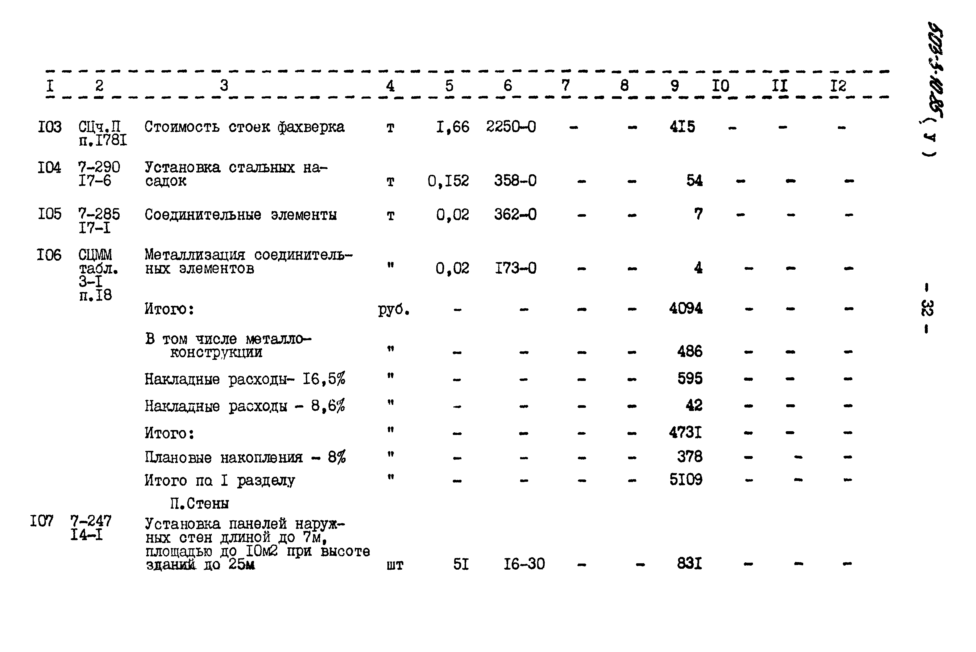 Типовой проект 503-3-10.85