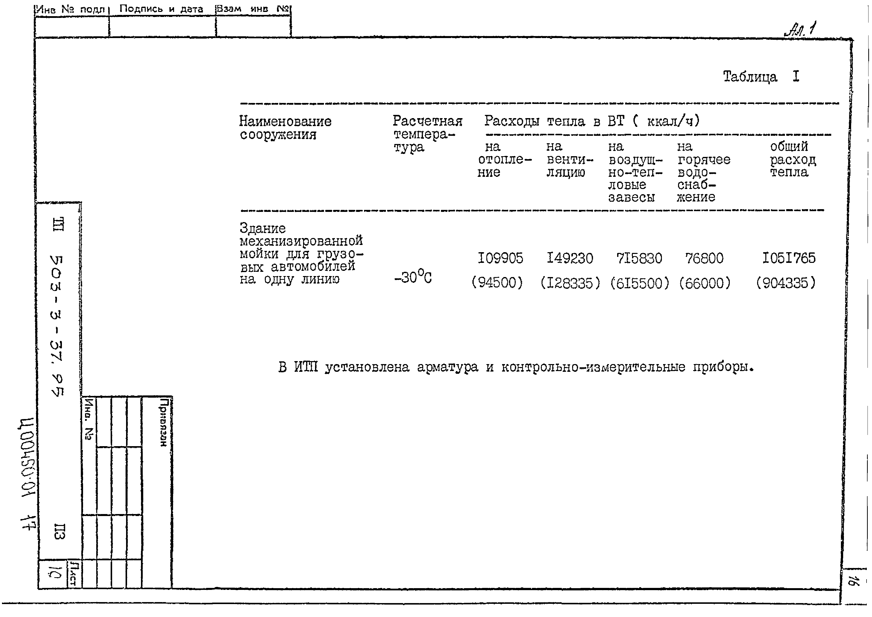 Типовой проект 503-3-37.95