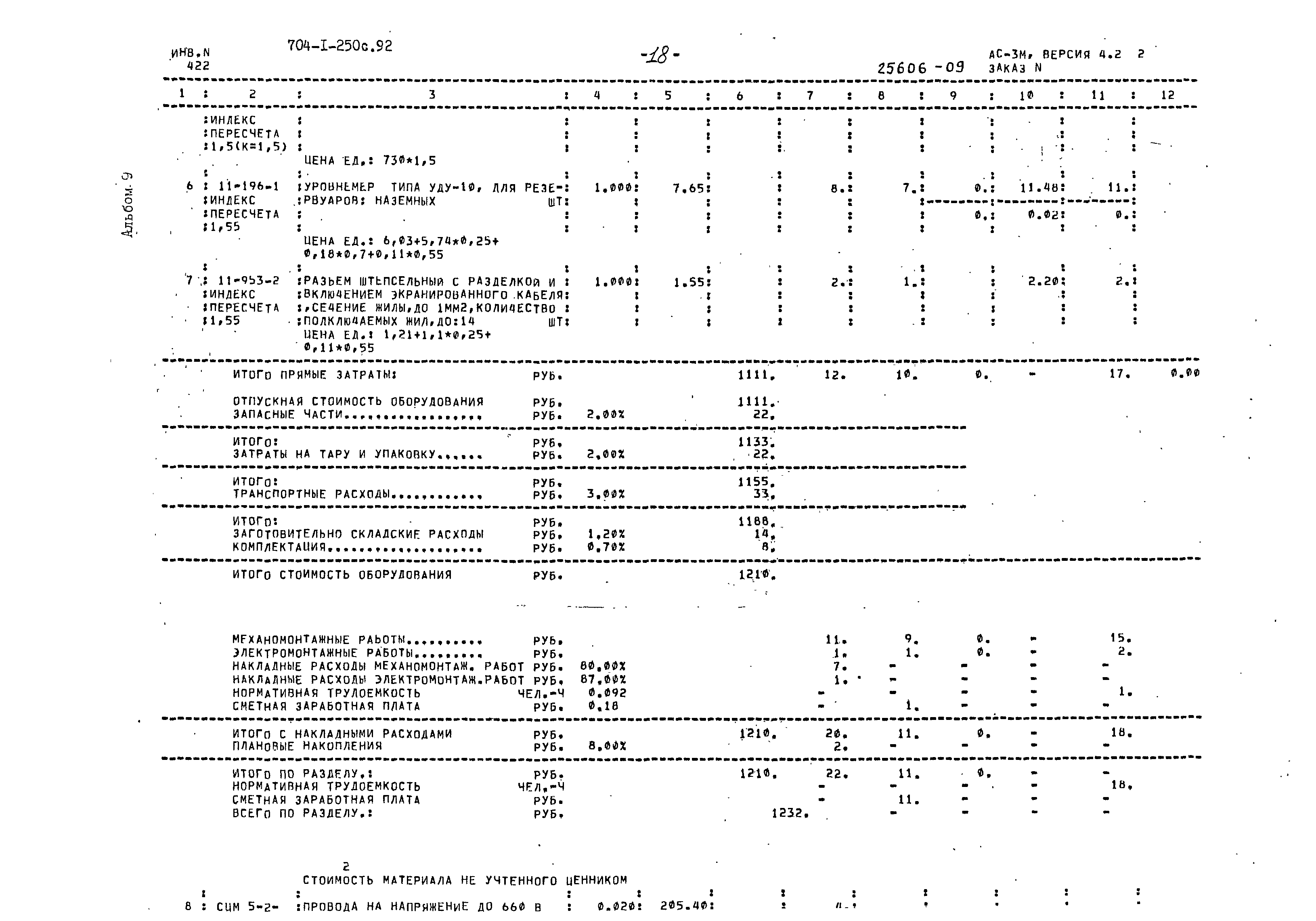 Типовой проект 704-1-250с.92