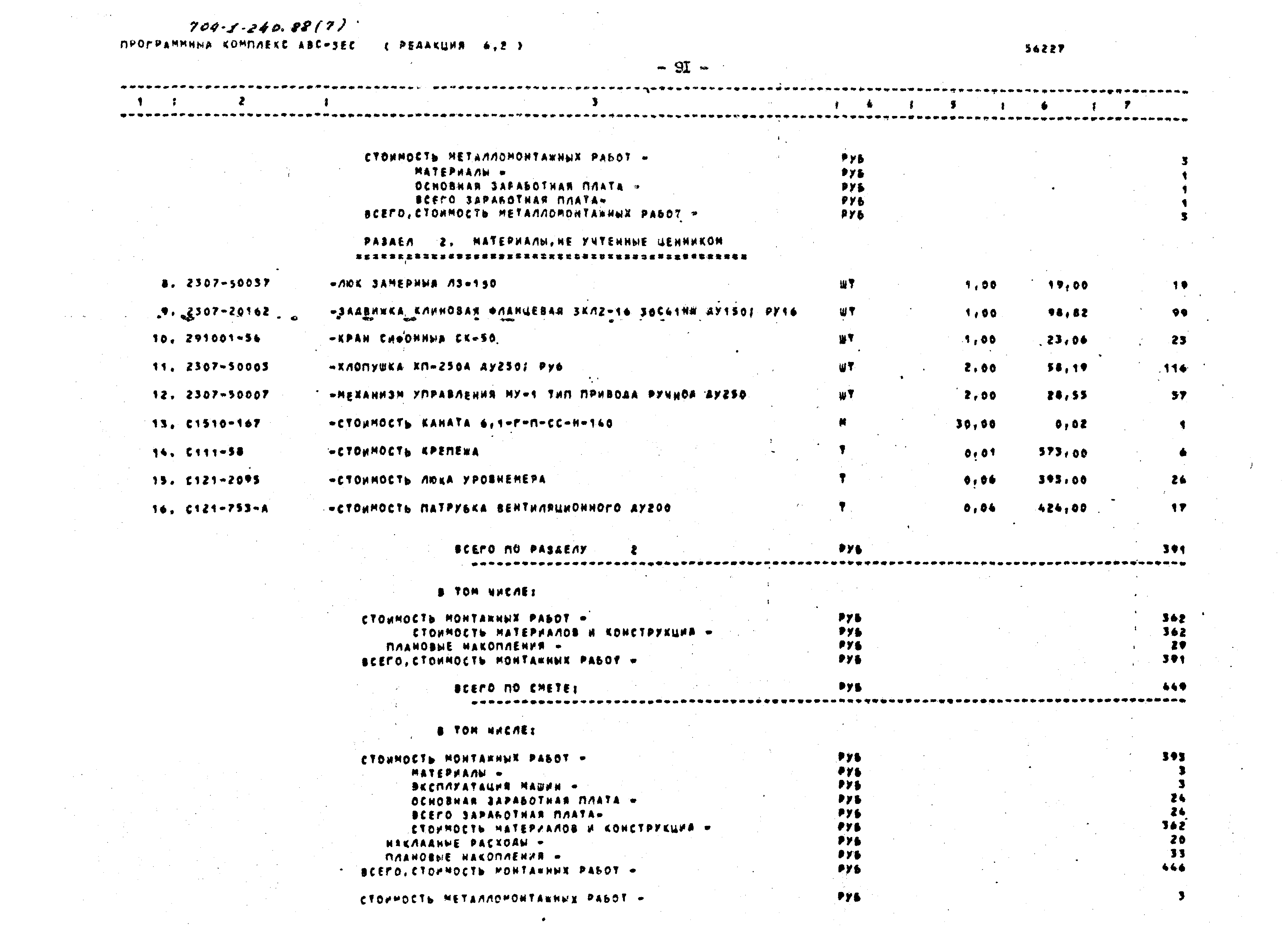 Типовой проект 704-1-240.88