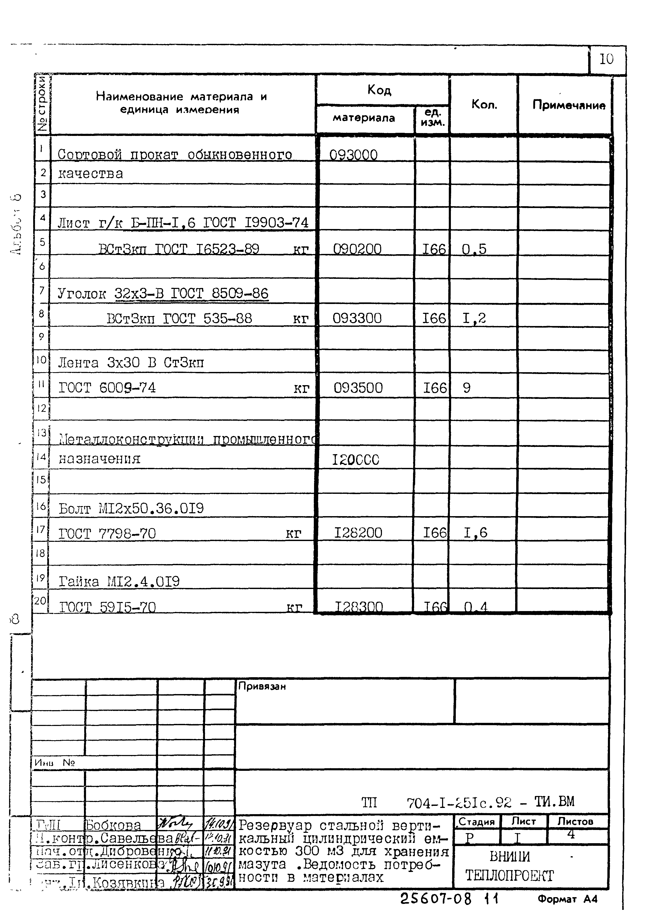 Типовой проект 704-1-251с.92