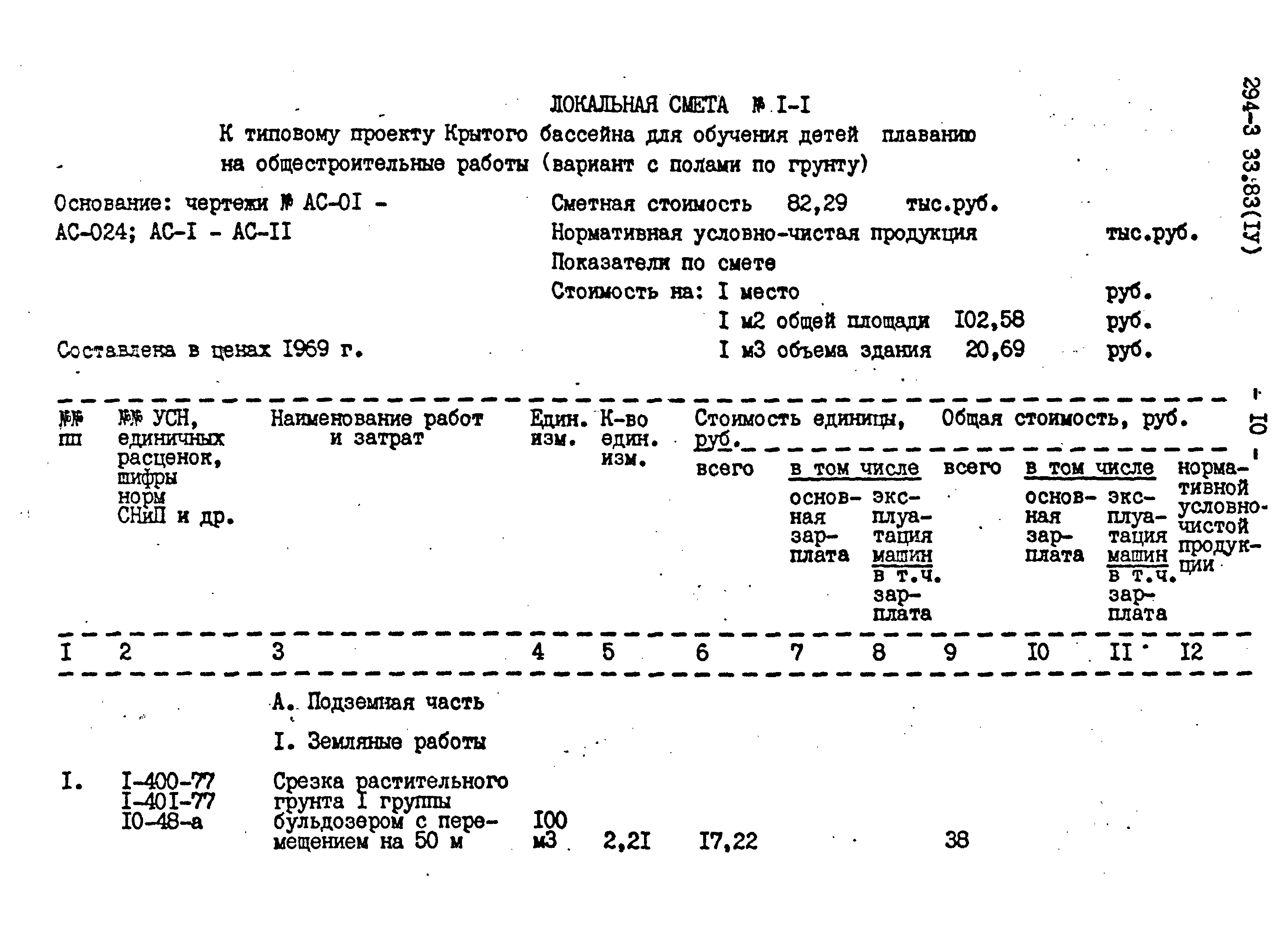 Типовой проект 294-3-33.83