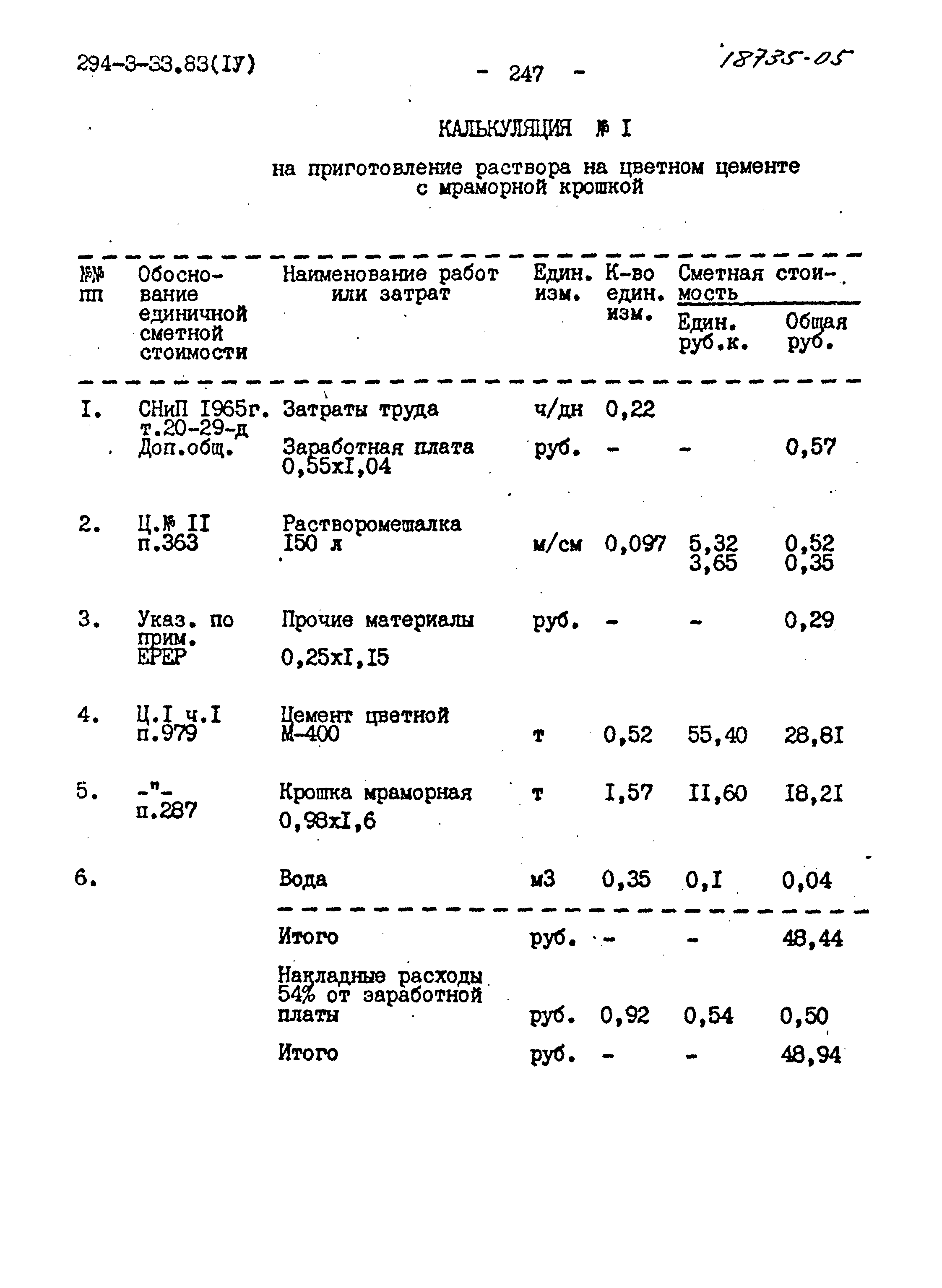 Типовой проект 294-3-33.83