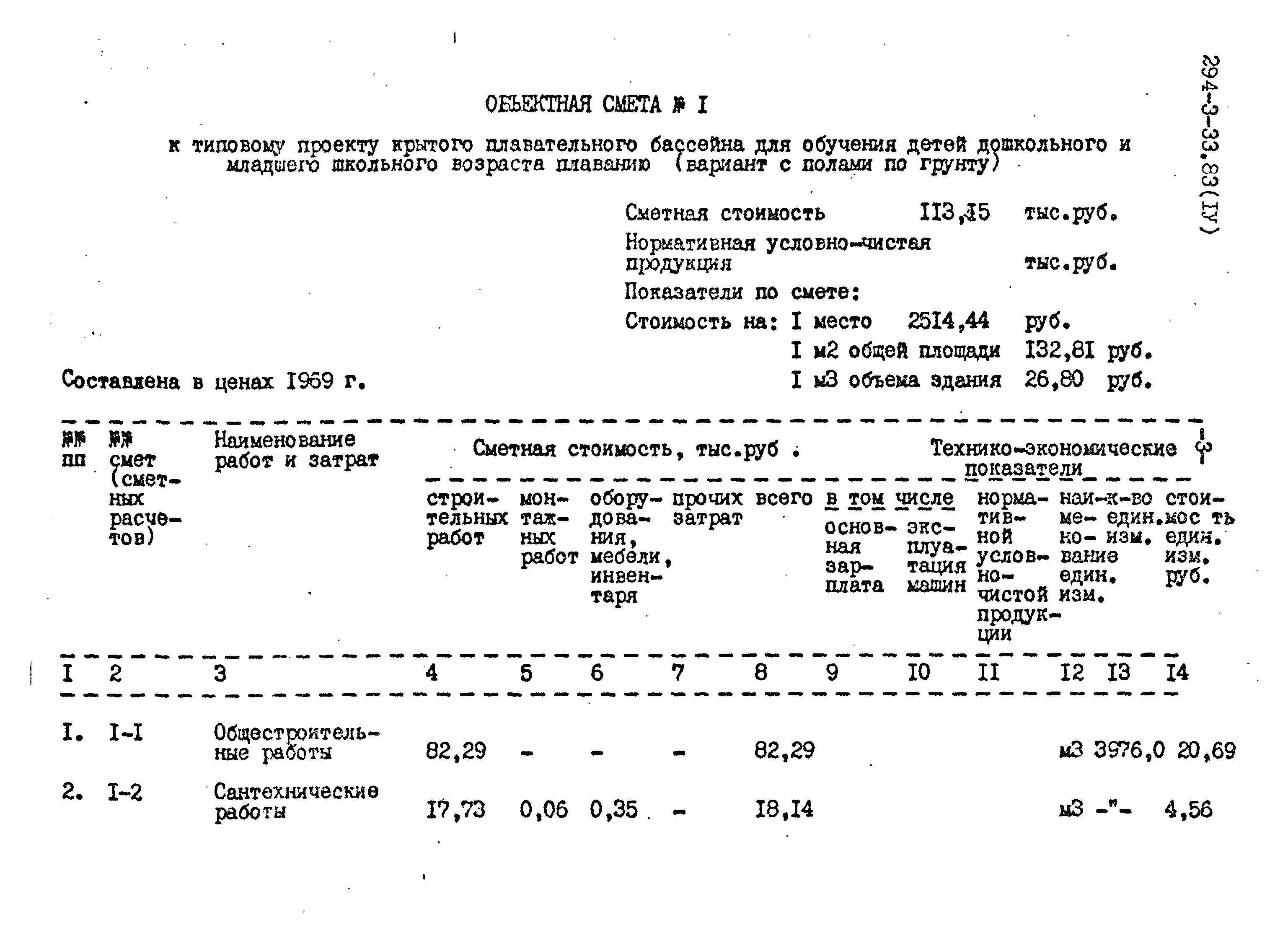 Типовой проект 294-3-33.83