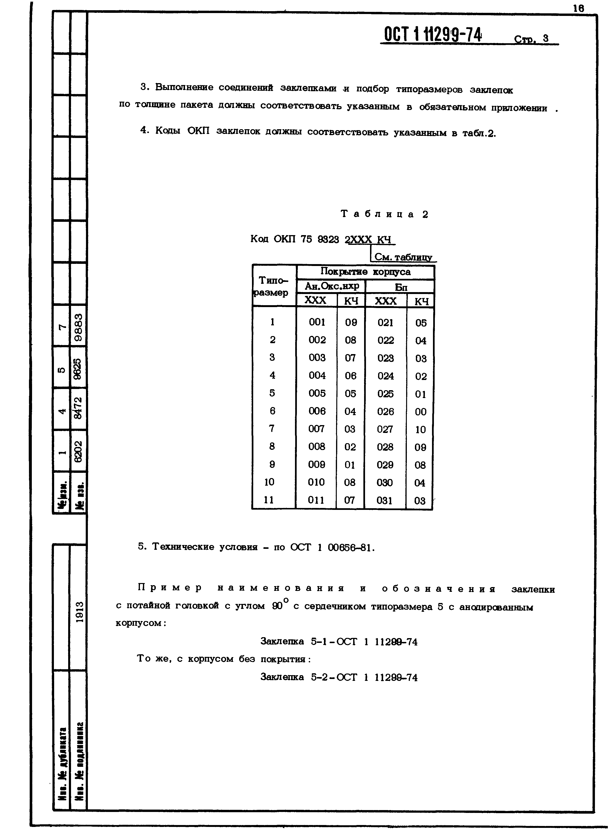 ОСТ 1 11299-74