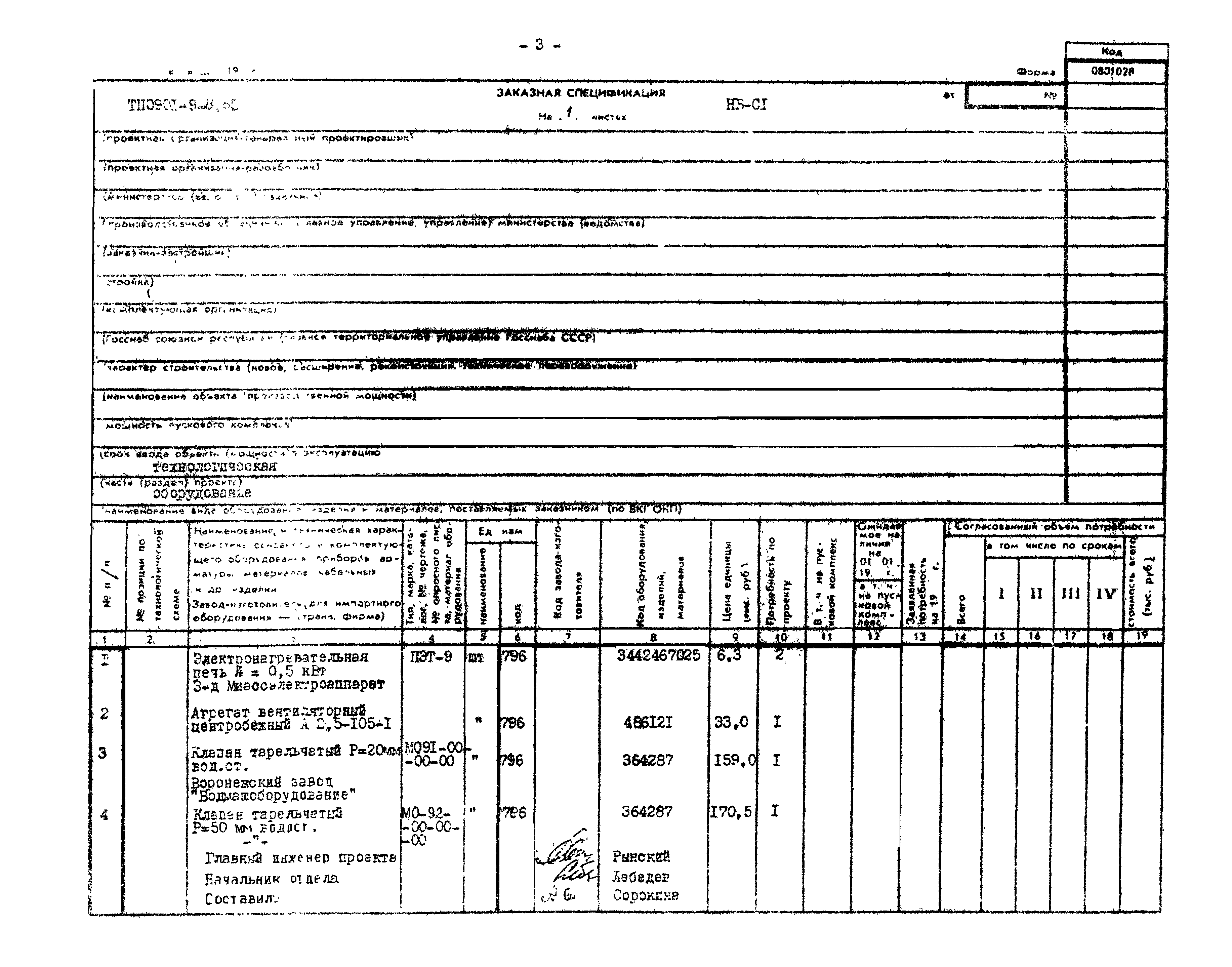 Типовой проект 0901-9-8.83