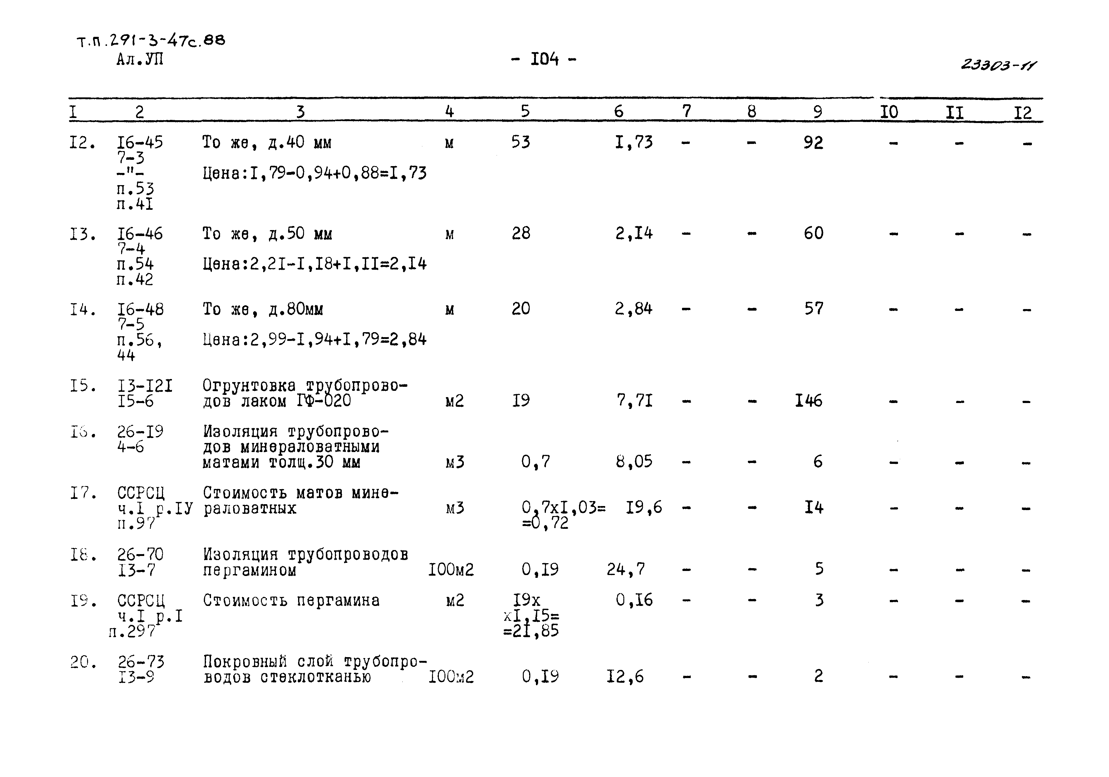 Типовой проект 291-3-47с.88