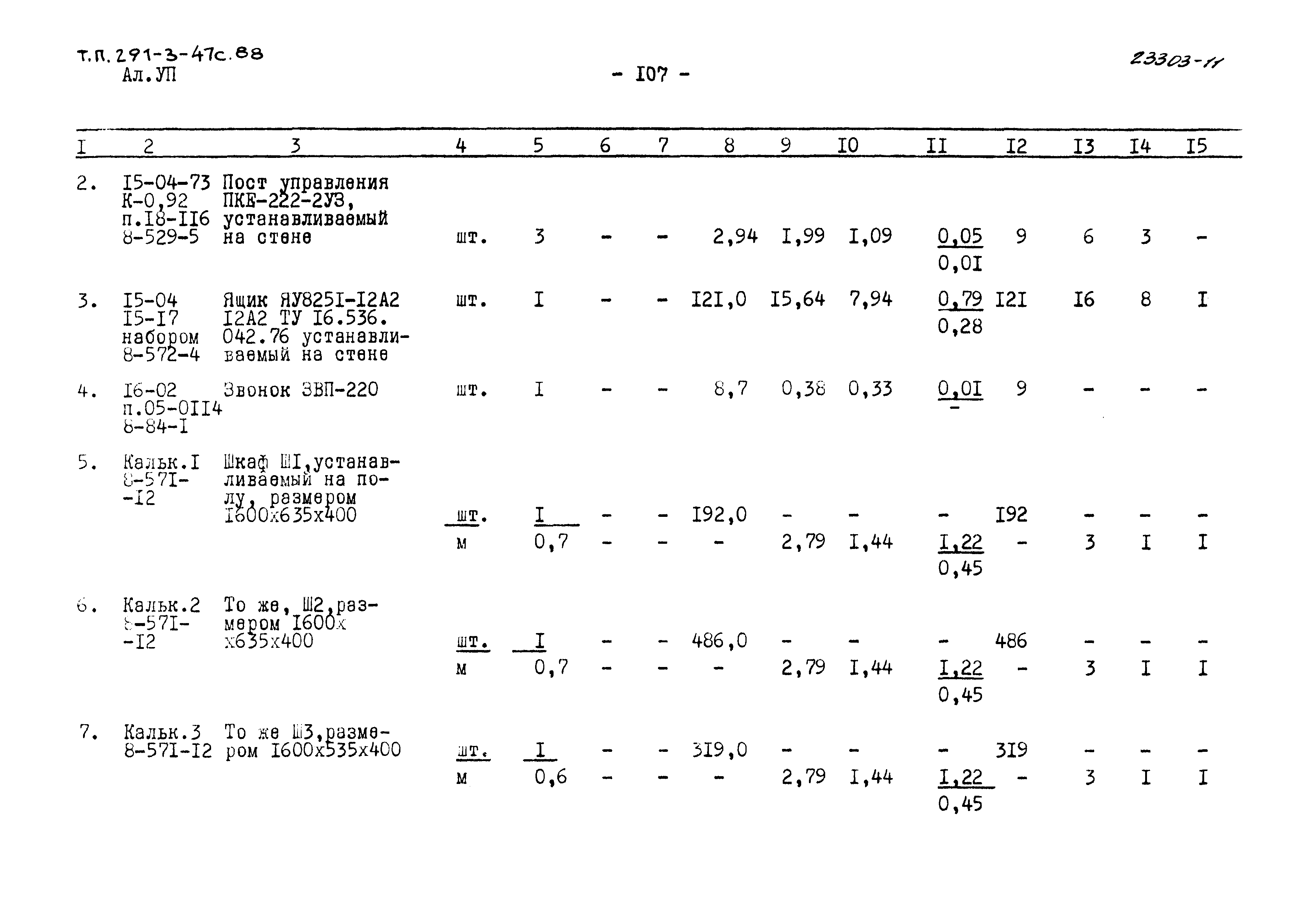 Типовой проект 291-3-47с.88