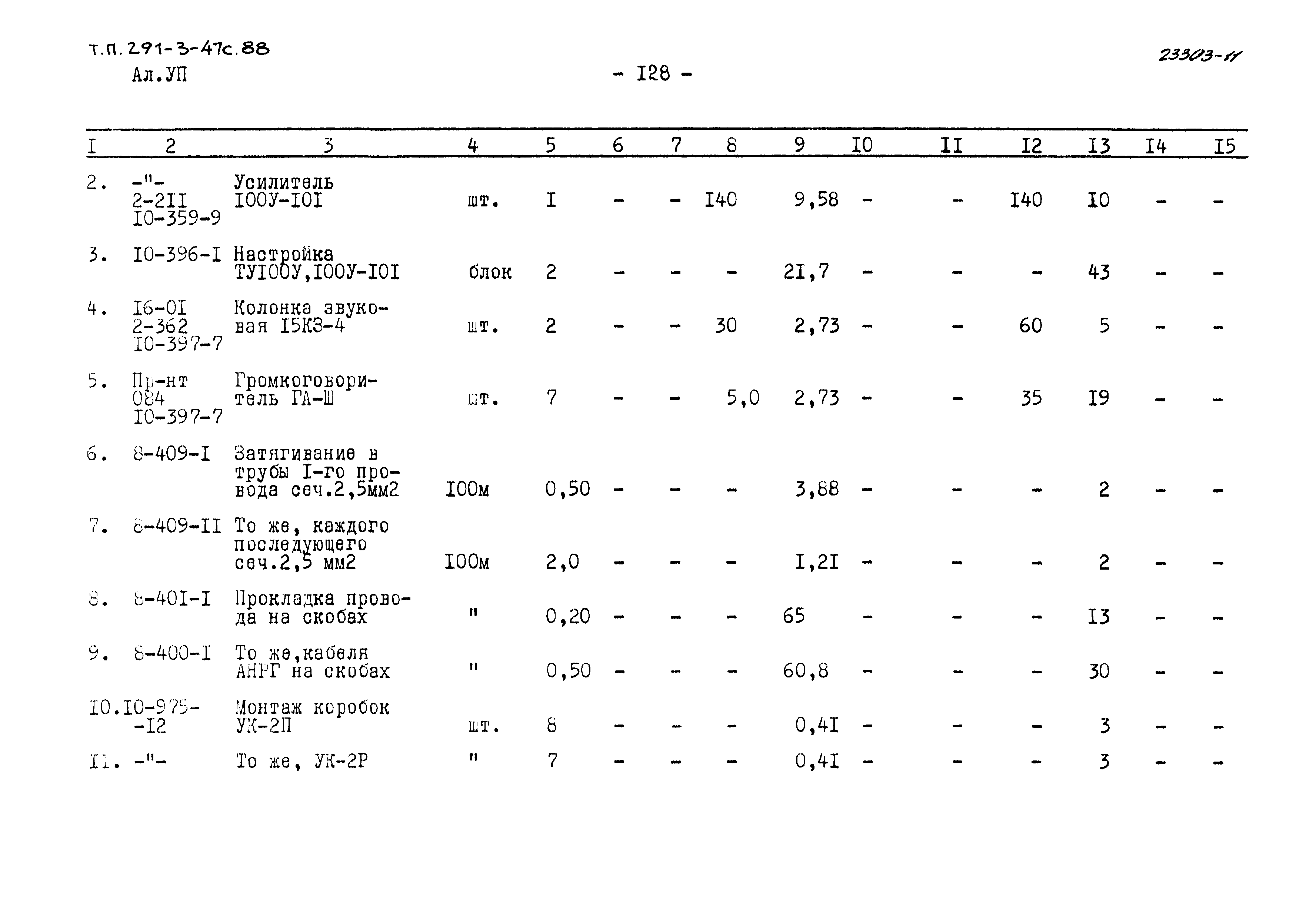 Типовой проект 291-3-47с.88