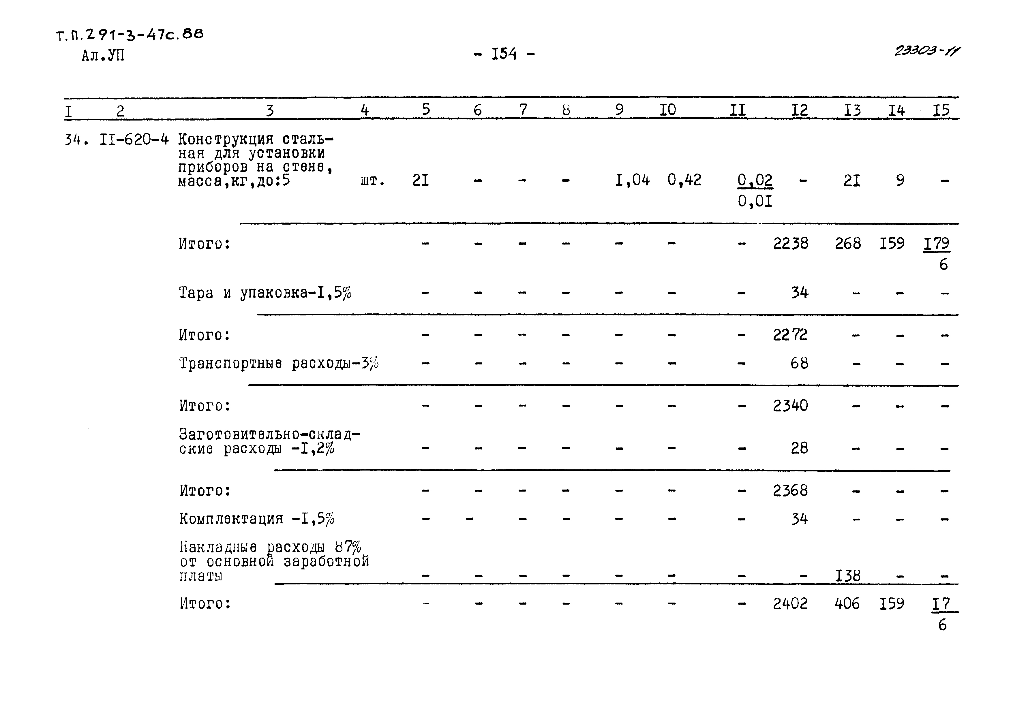 Типовой проект 291-3-47с.88