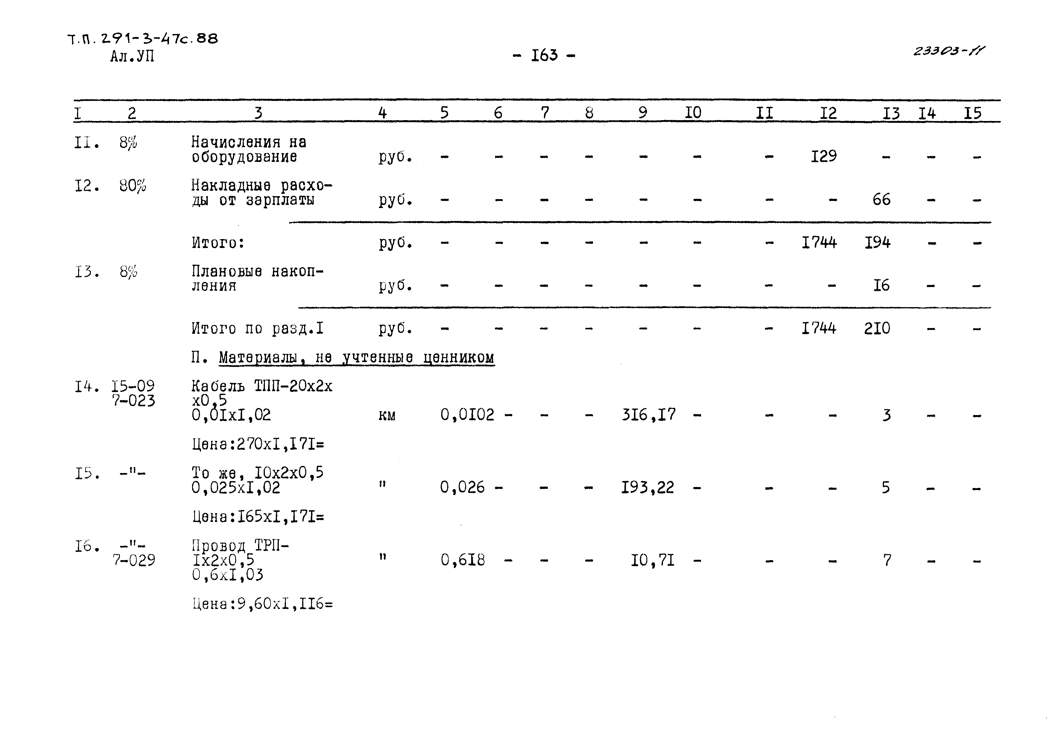 Типовой проект 291-3-47с.88