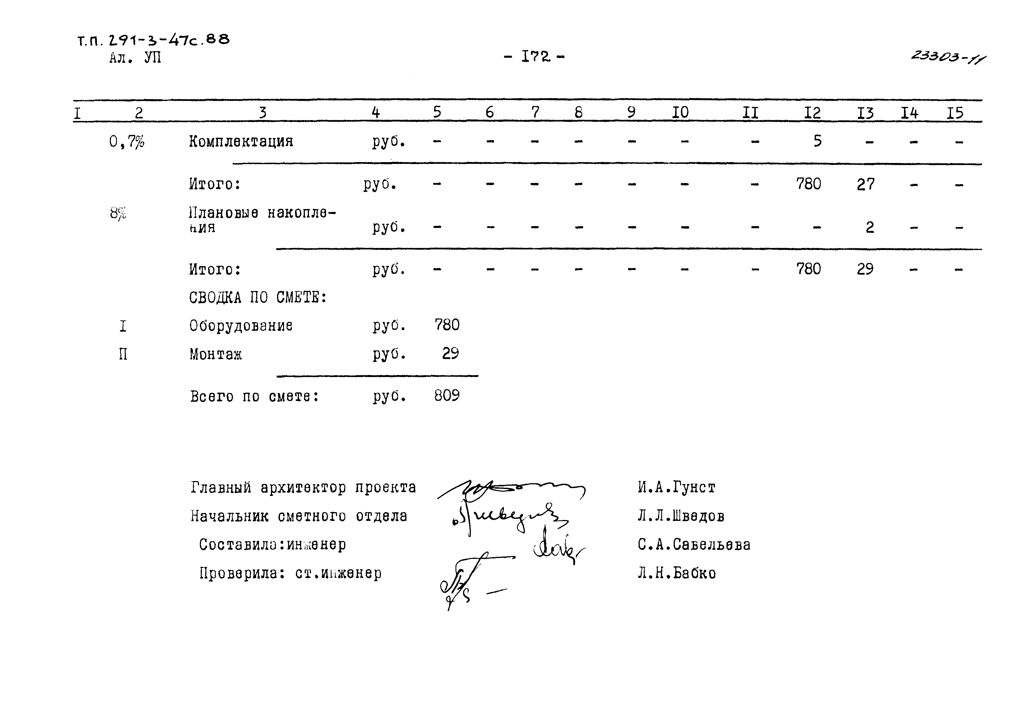 Типовой проект 291-3-47с.88