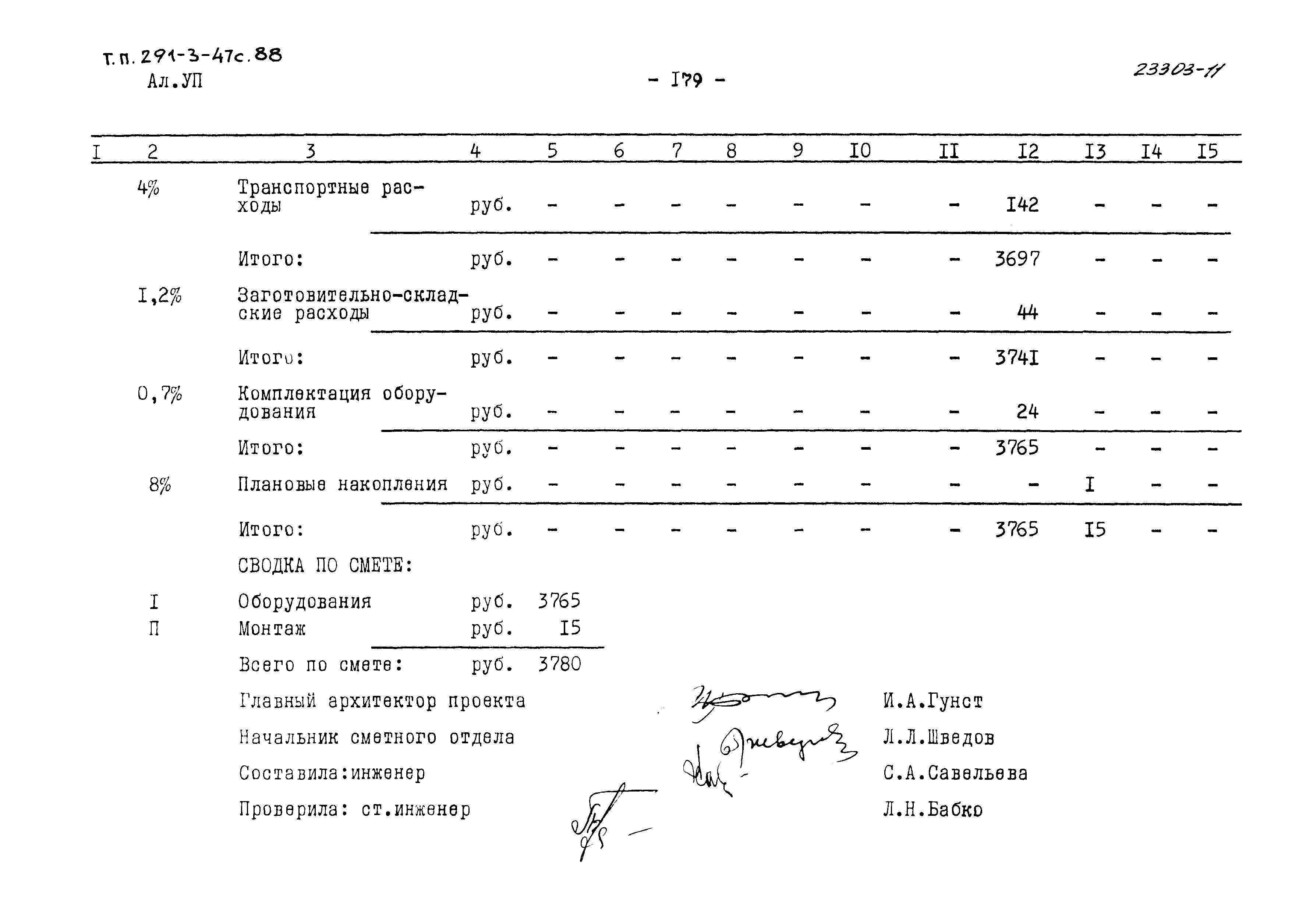 Типовой проект 291-3-47с.88