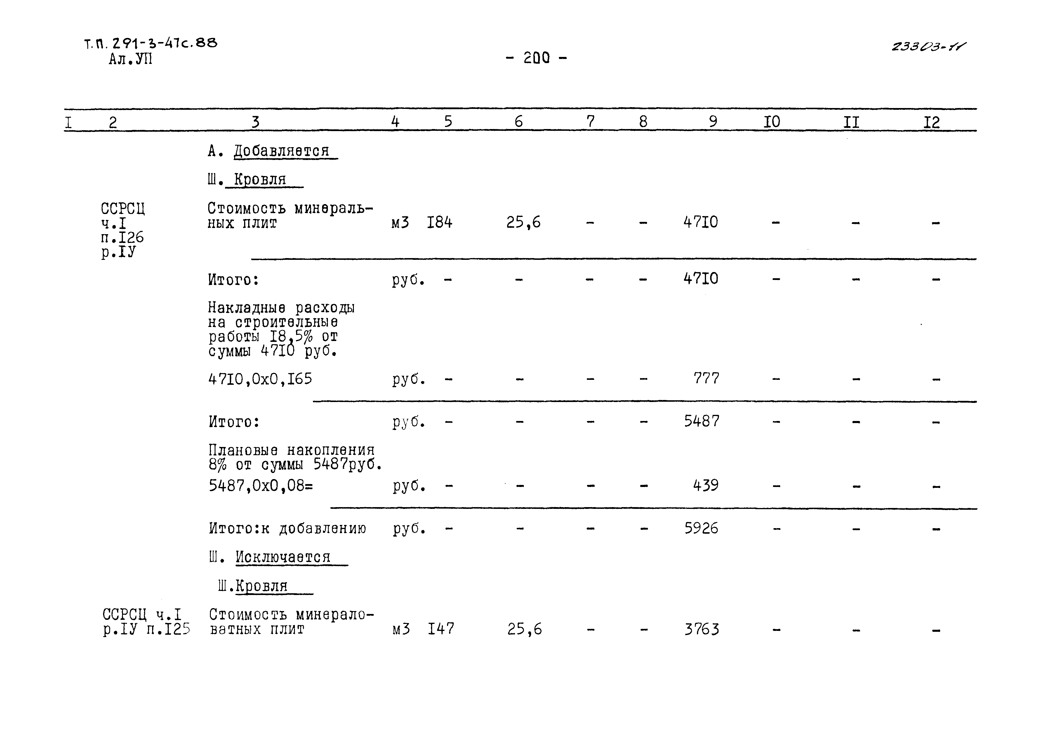 Типовой проект 291-3-47с.88