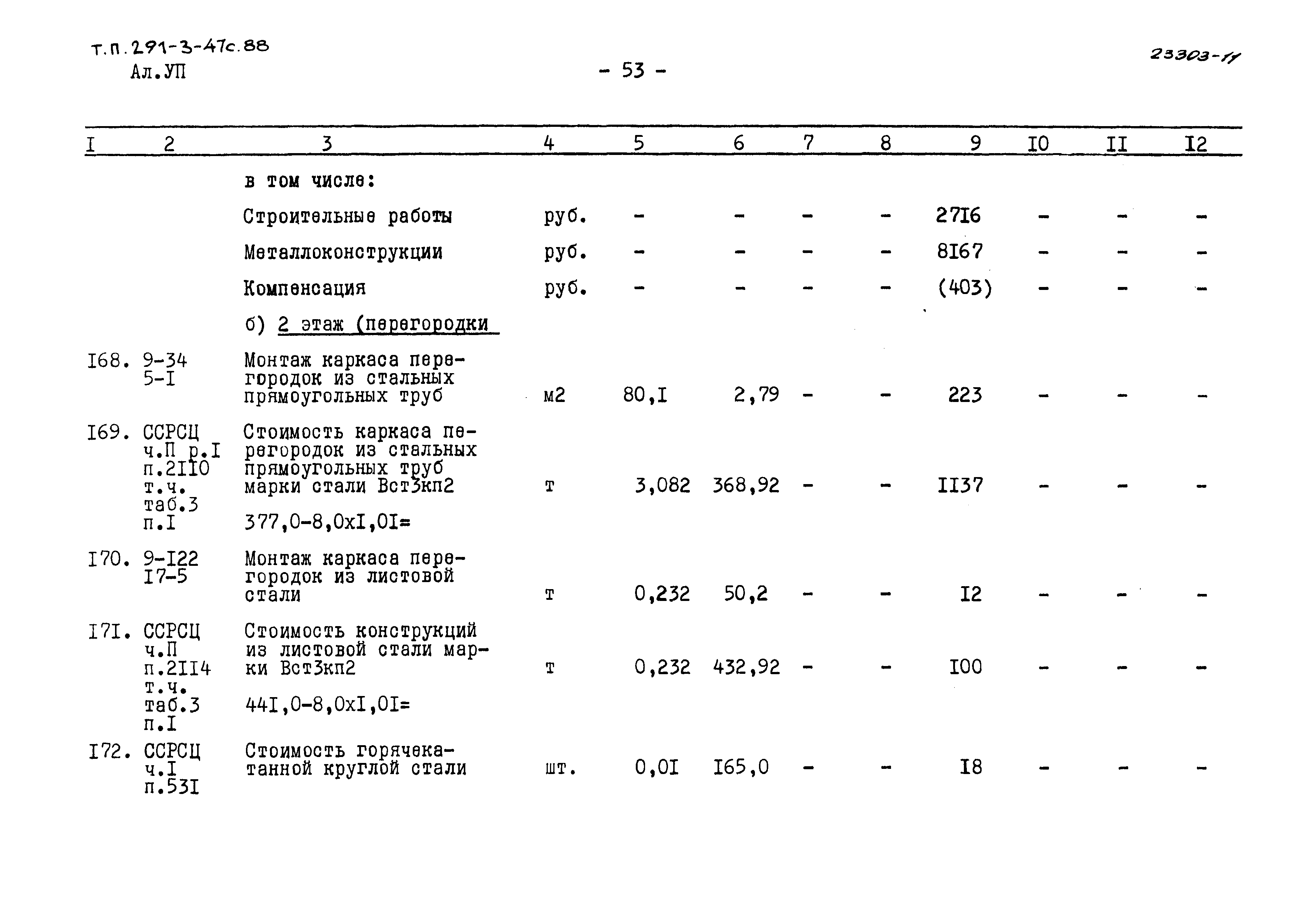 Типовой проект 291-3-47с.88