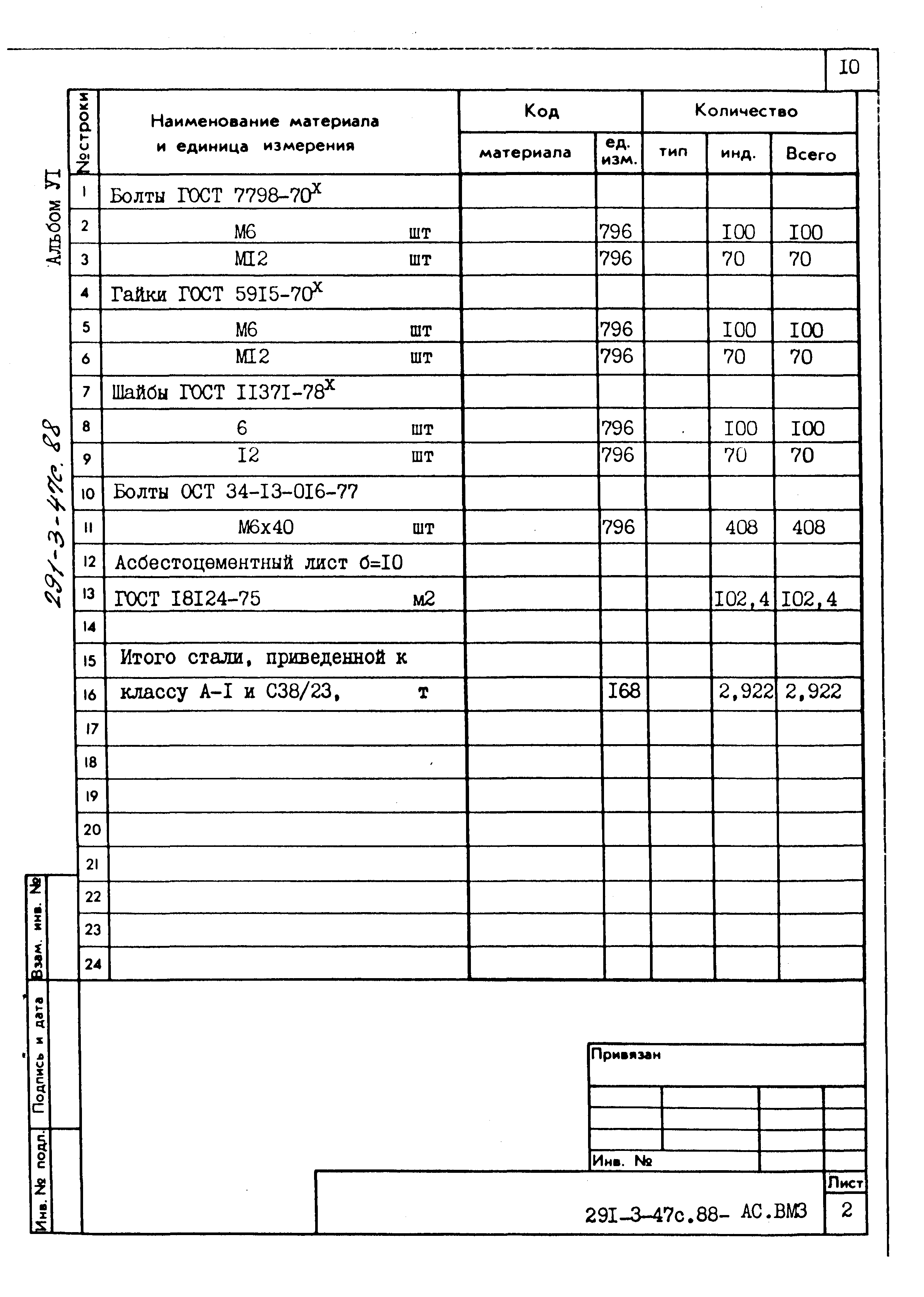 Типовой проект 291-3-47с.88