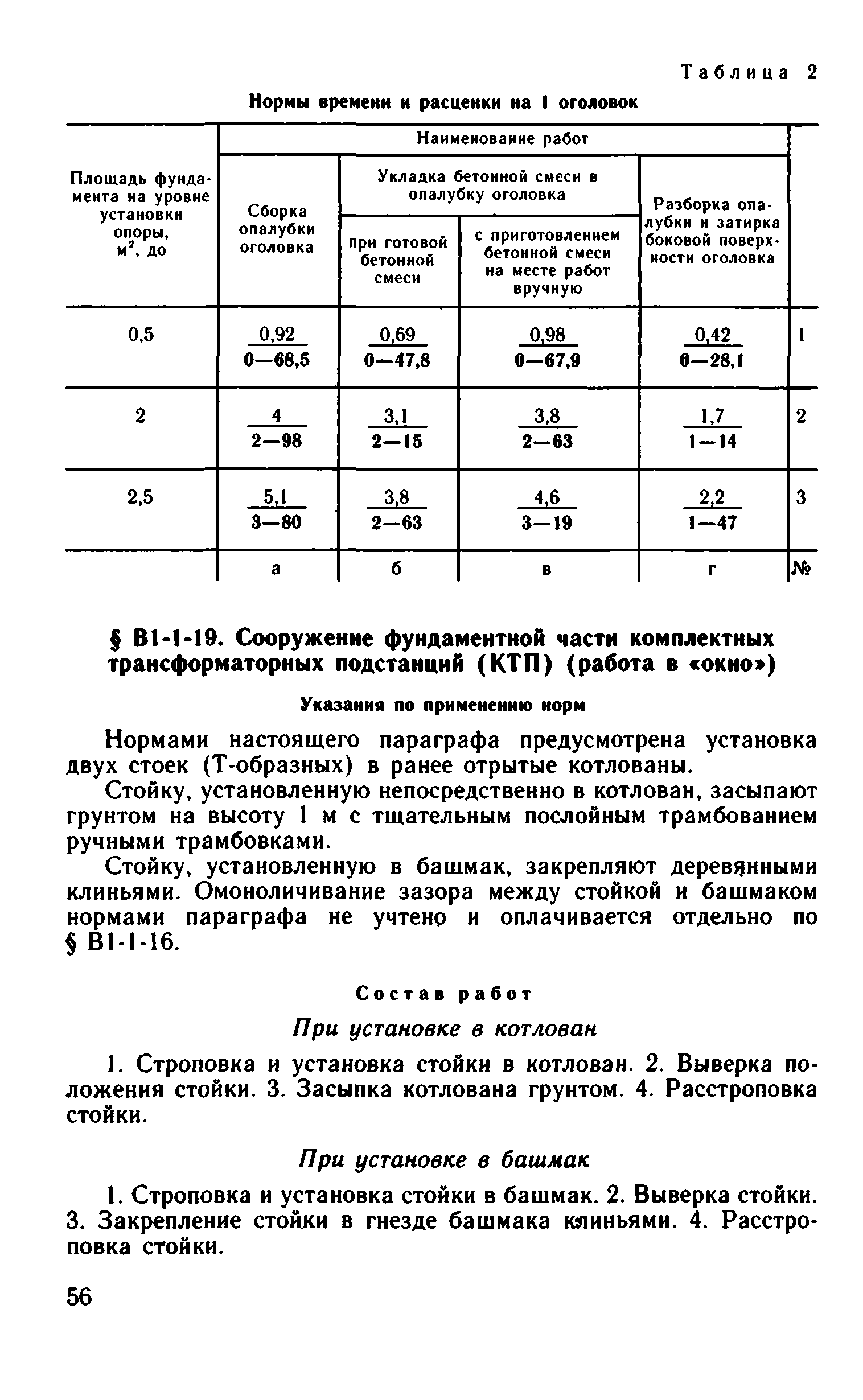 ВНиР В1-1