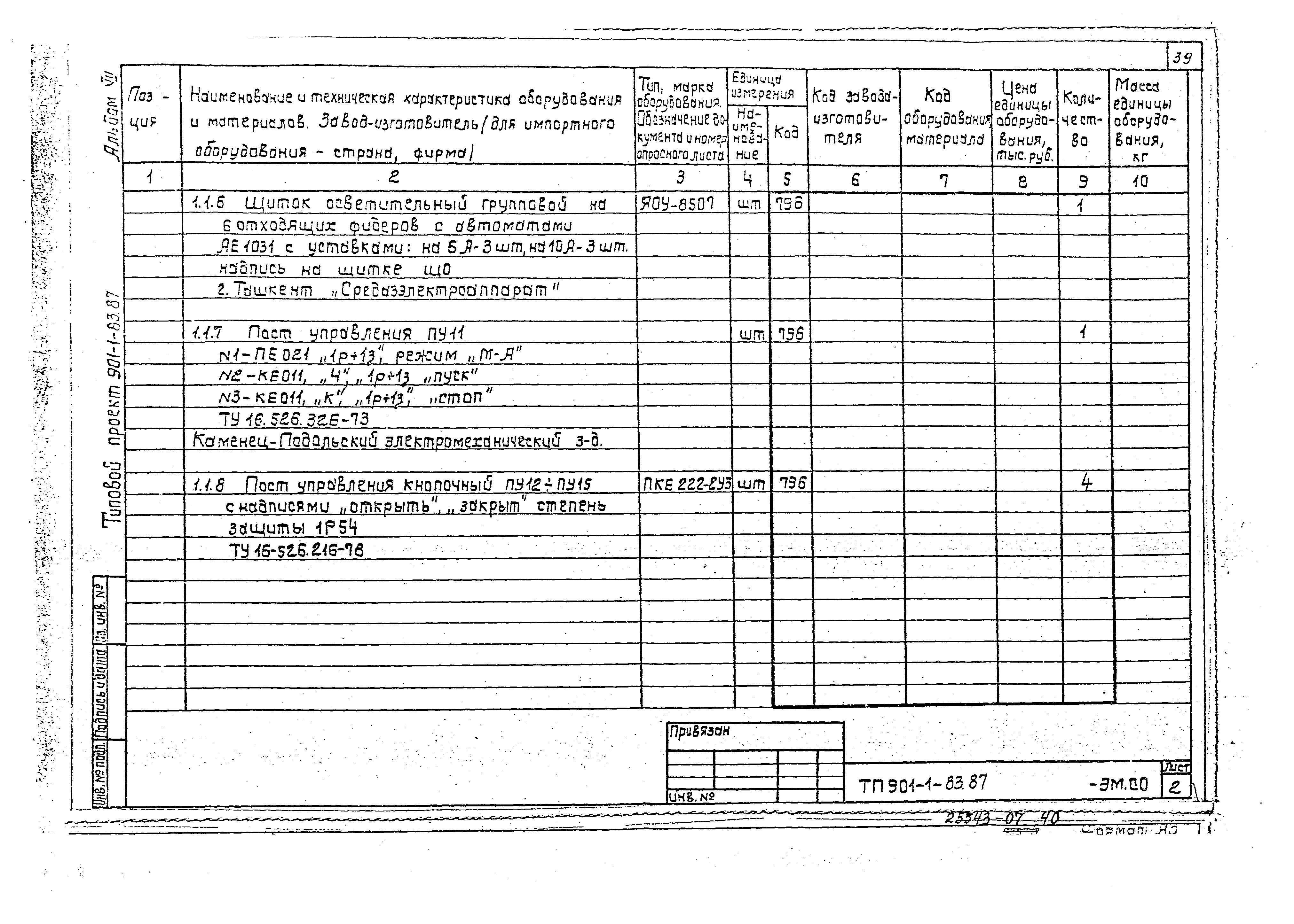 Типовой проект 901-1-81.87