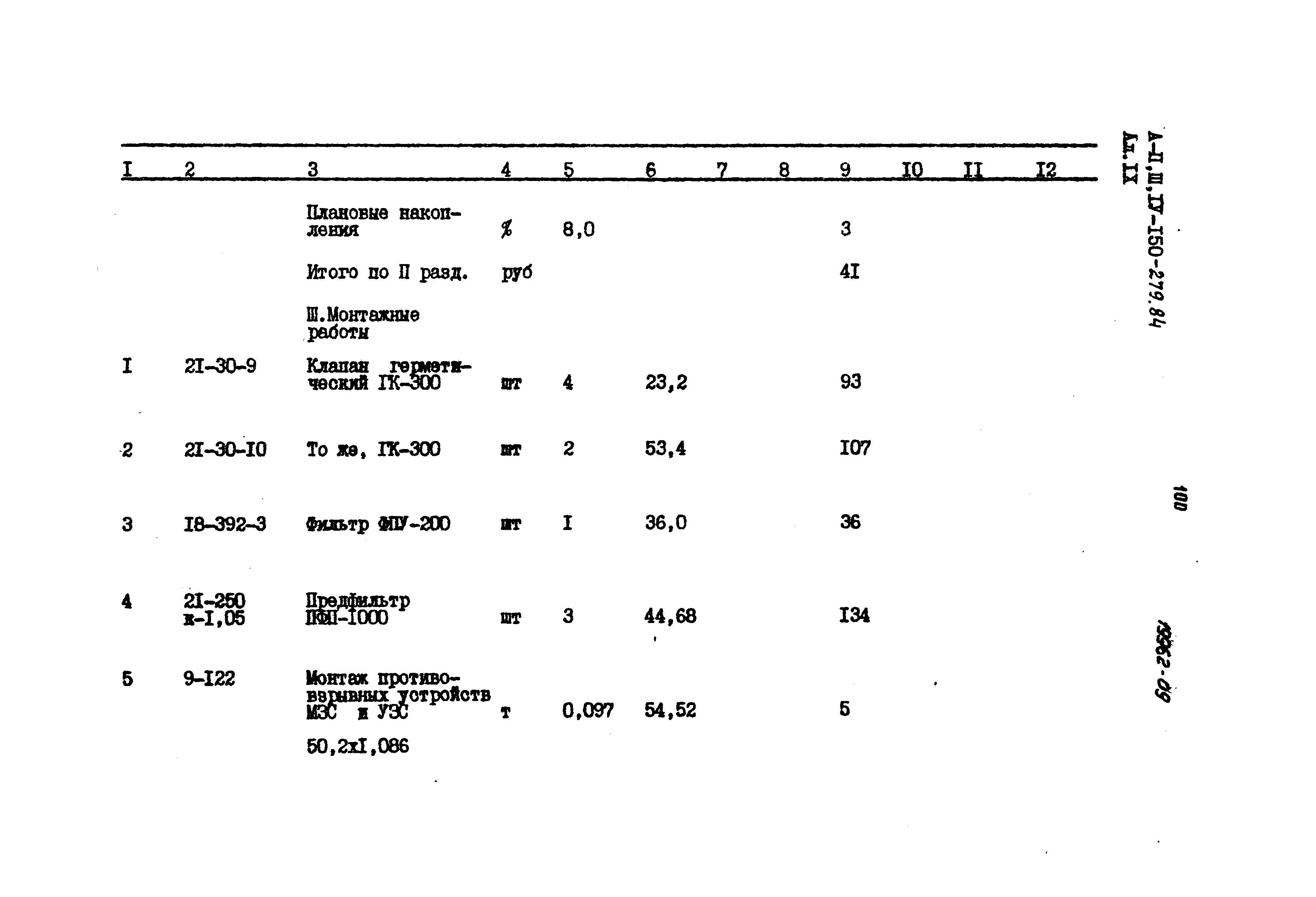 Типовой проект A-II,III,IV-150-279.84