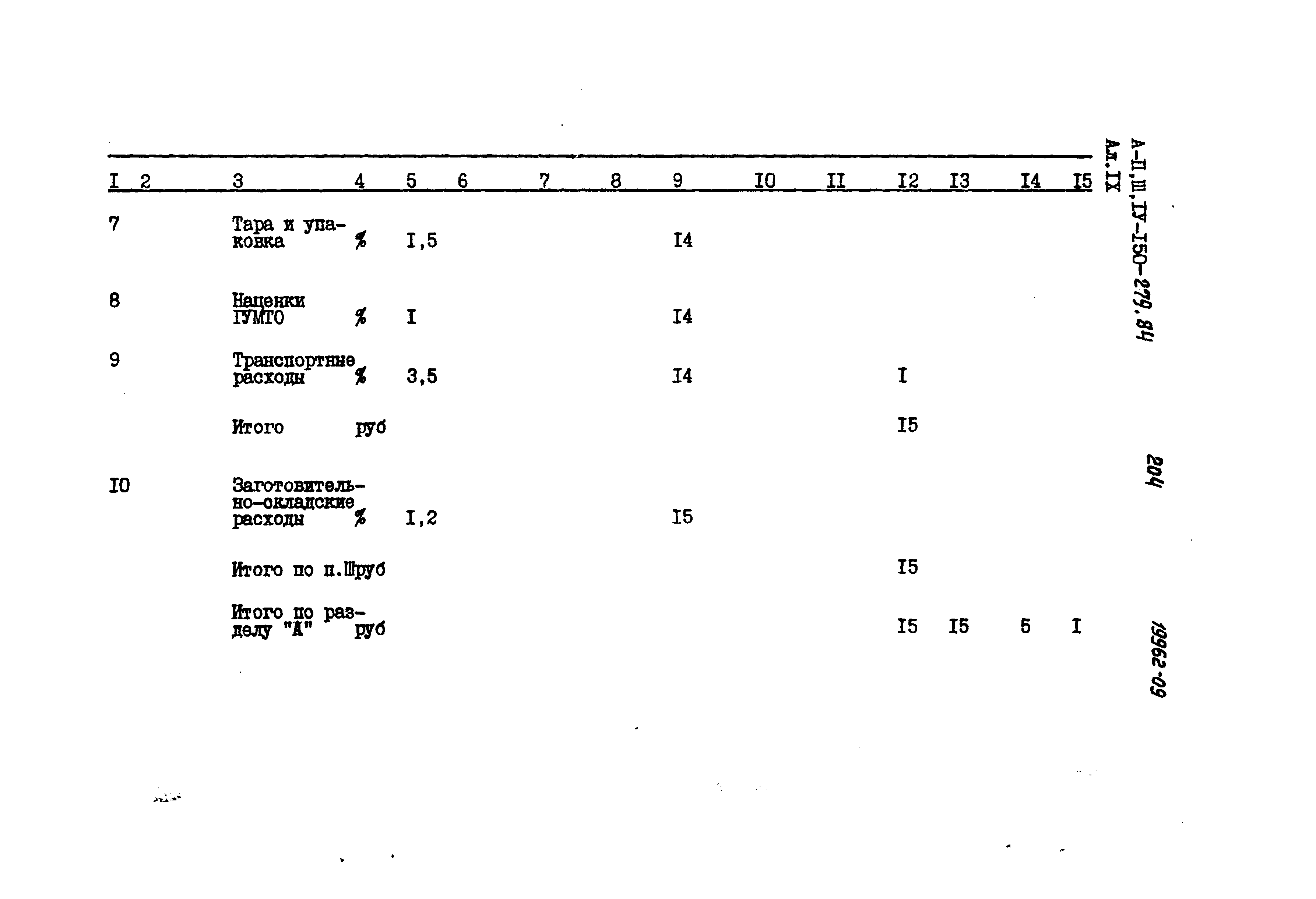 Типовой проект A-II,III,IV-150-279.84