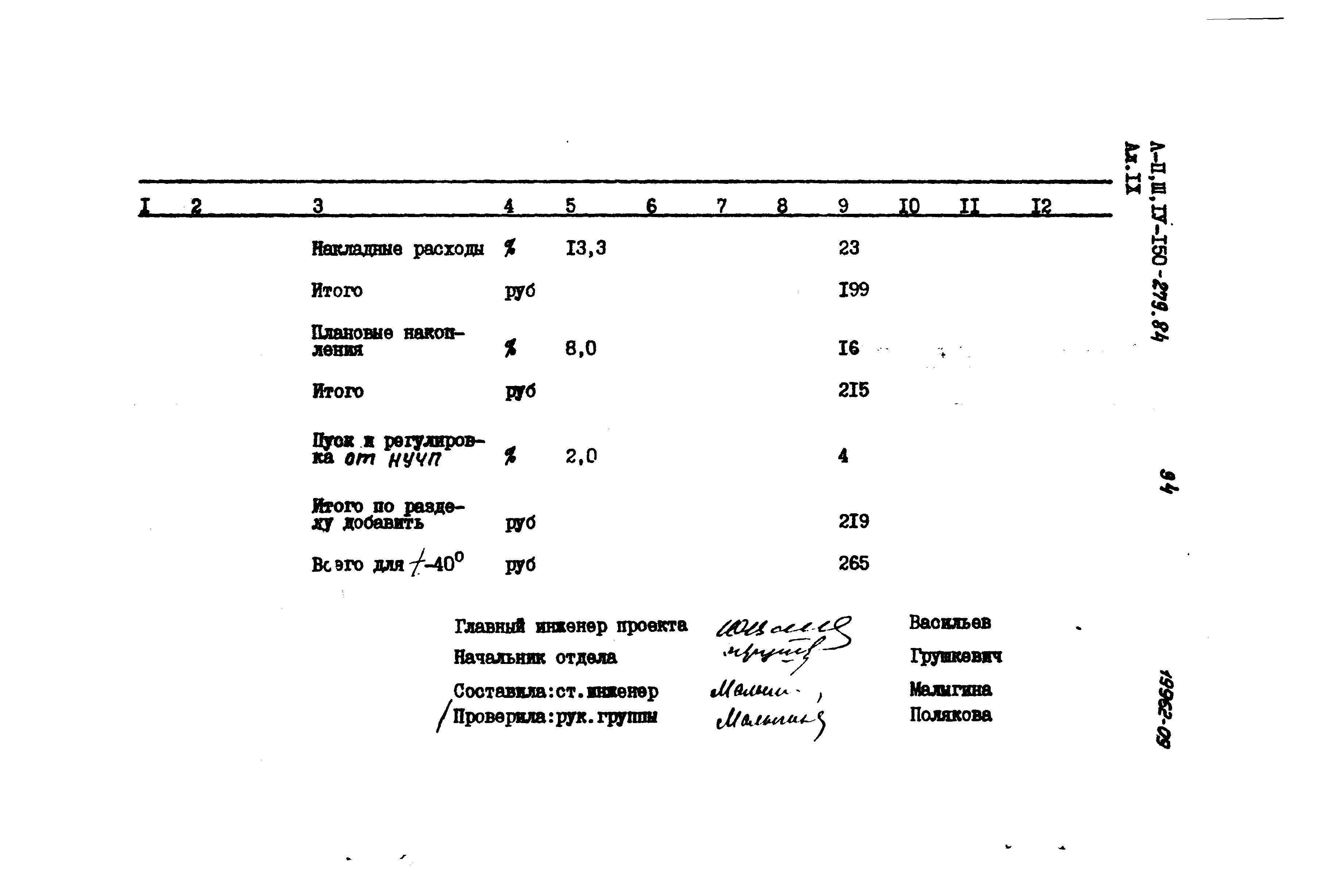 Типовой проект A-II,III,IV-150-279.84