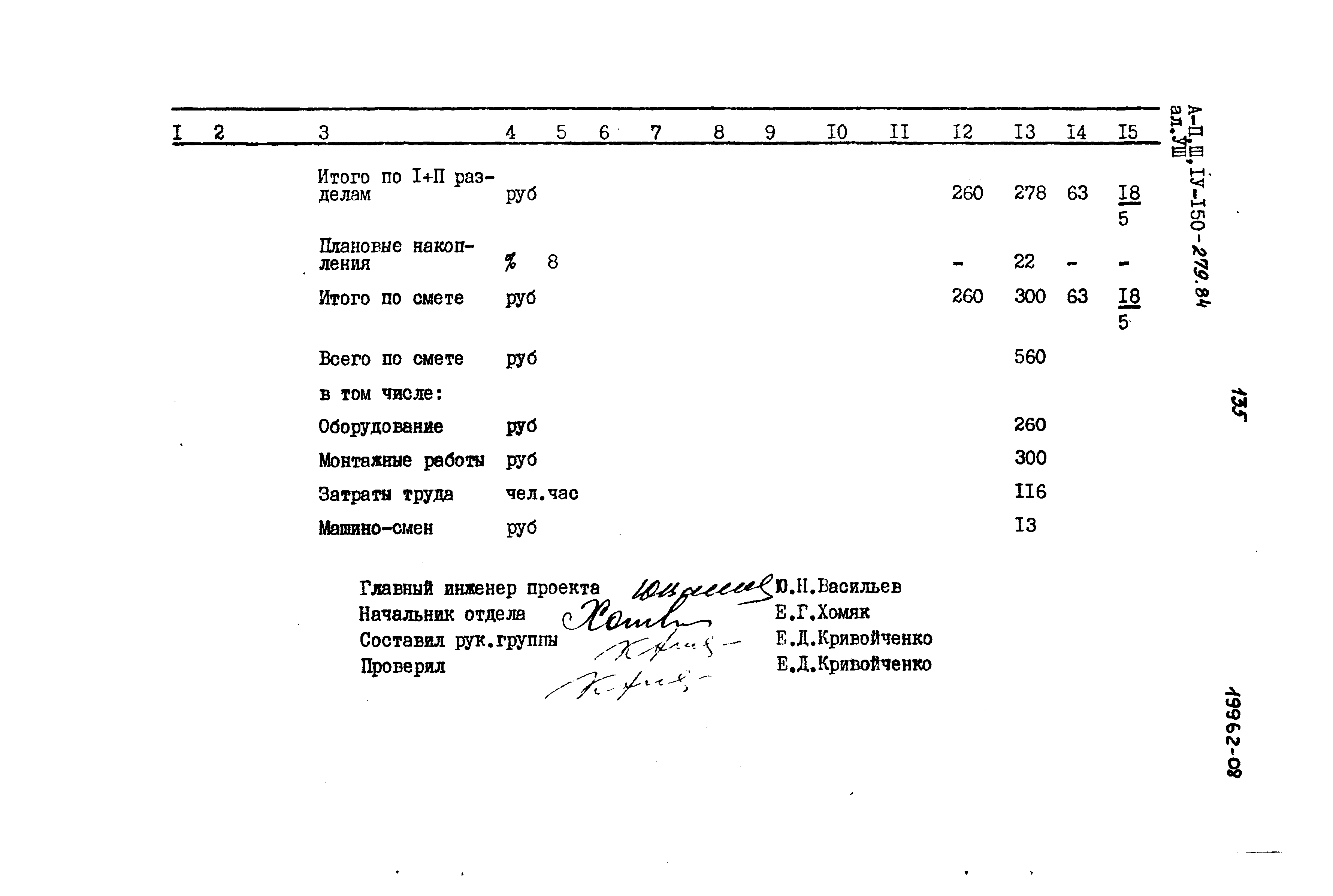 Типовой проект A-II,III,IV-150-279.84