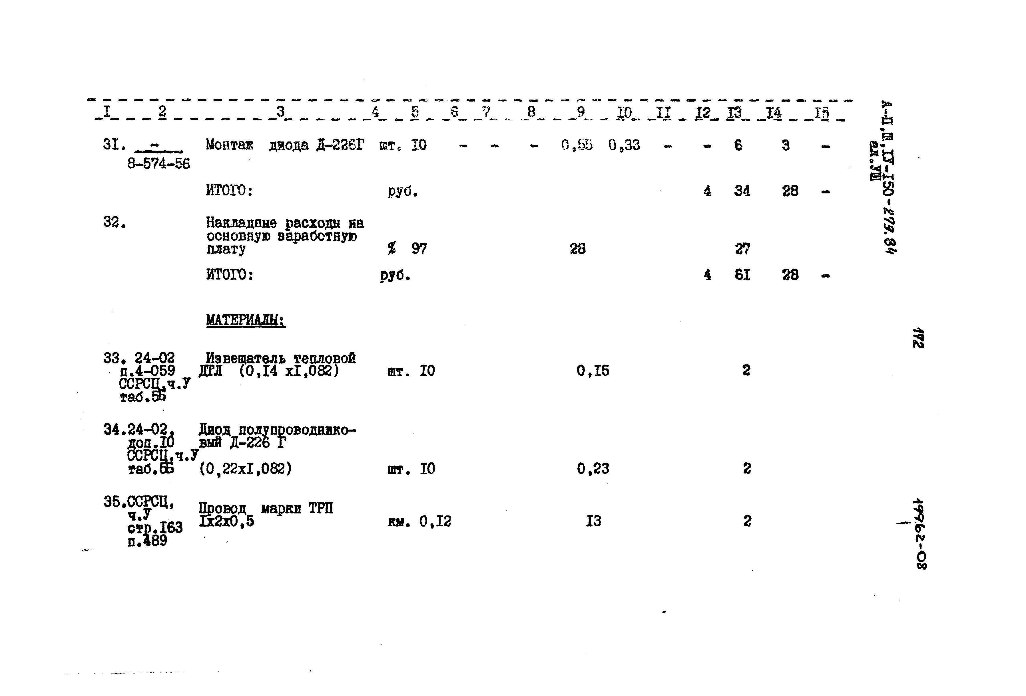 Типовой проект A-II,III,IV-150-279.84