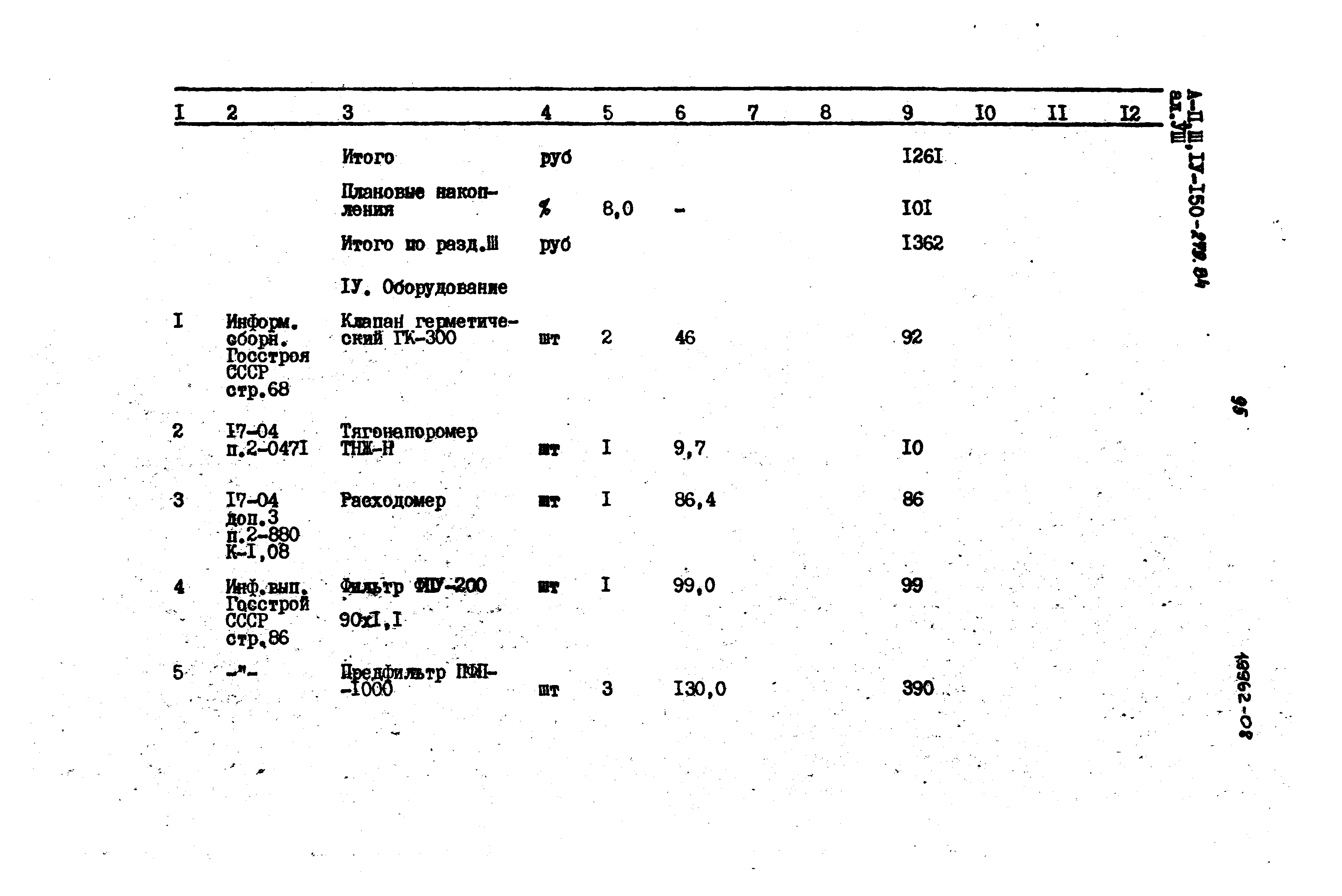 Типовой проект A-II,III,IV-150-279.84