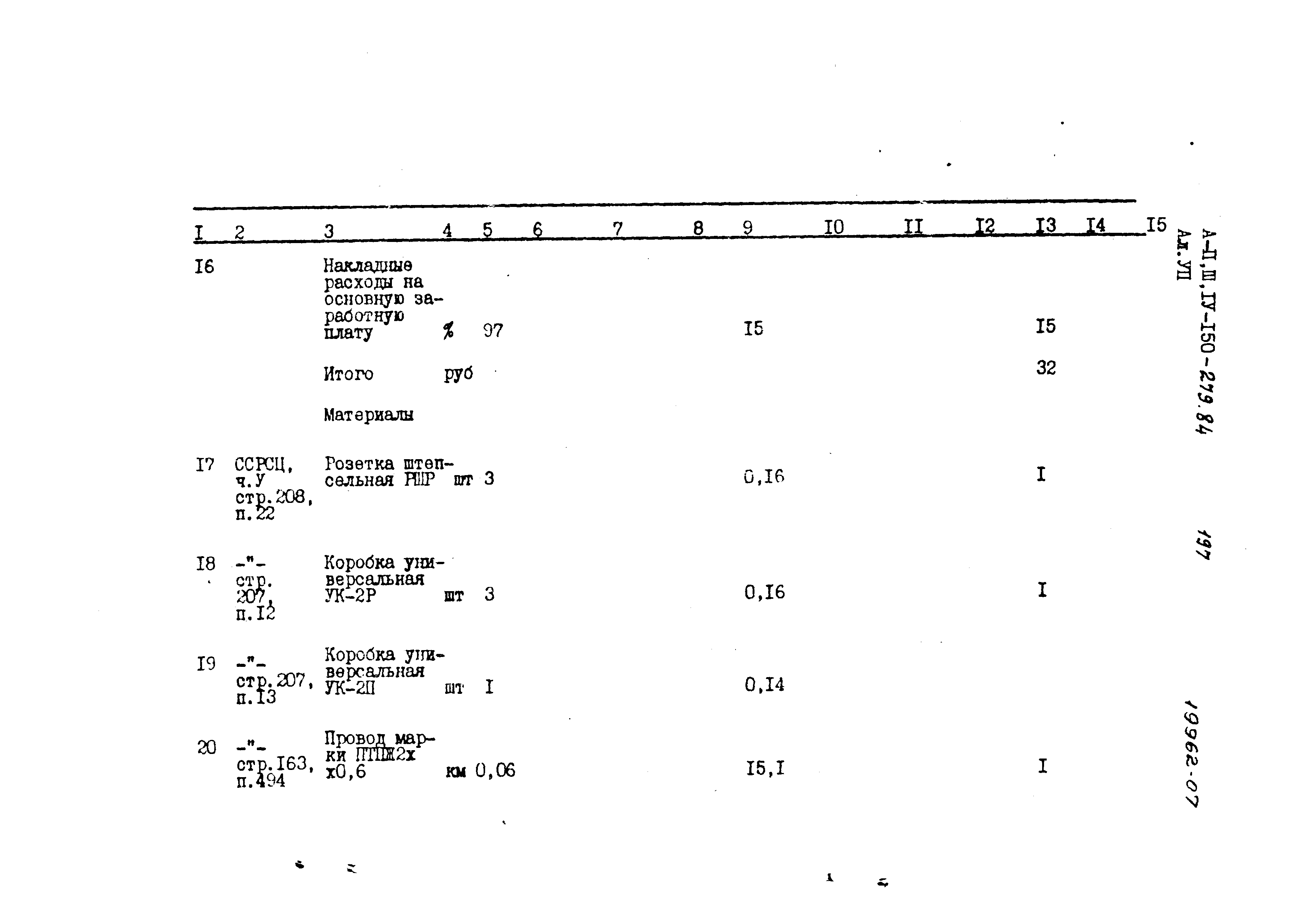 Типовой проект A-II,III,IV-150-279.84