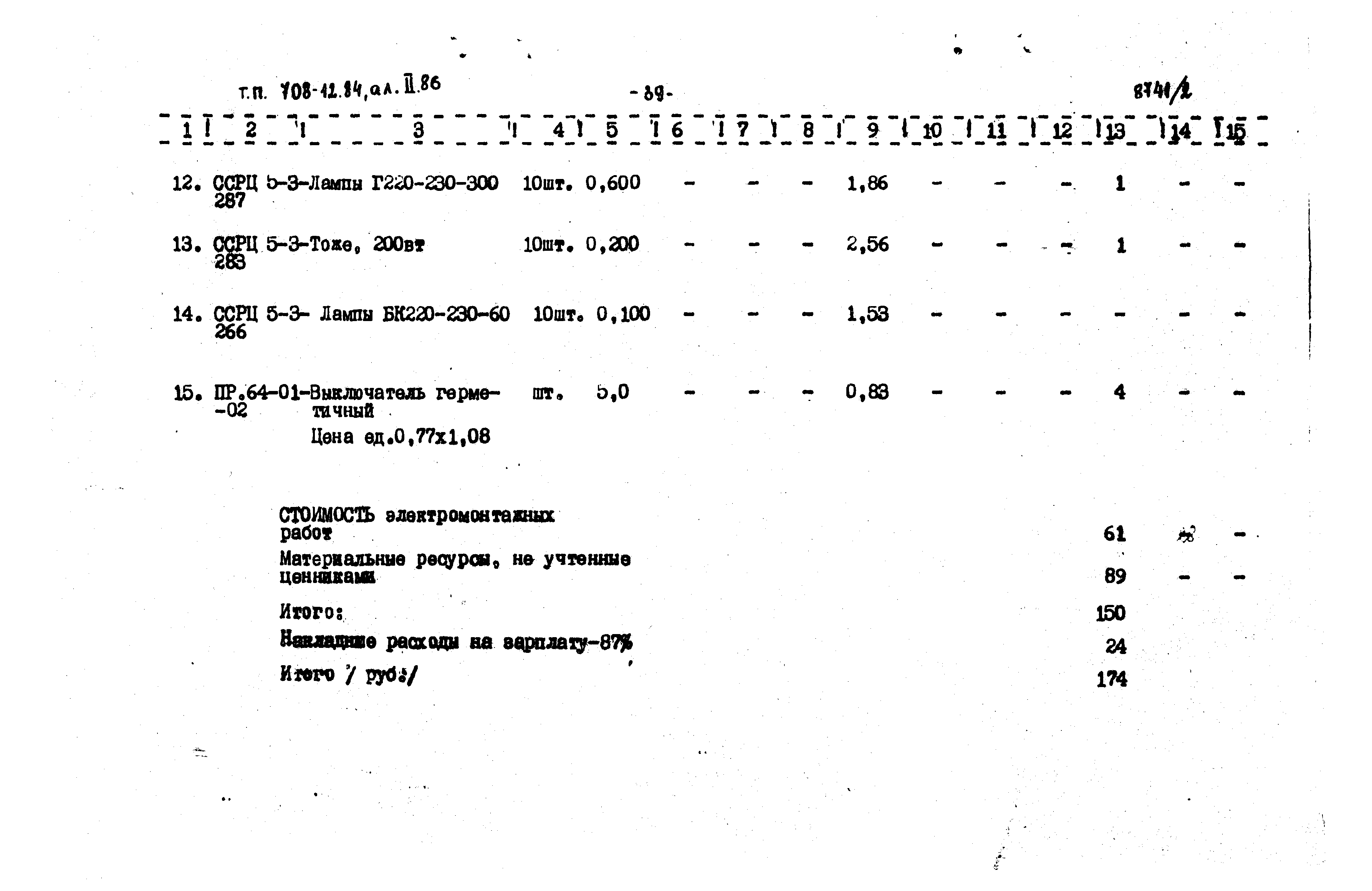 Типовой проект 708-12.84