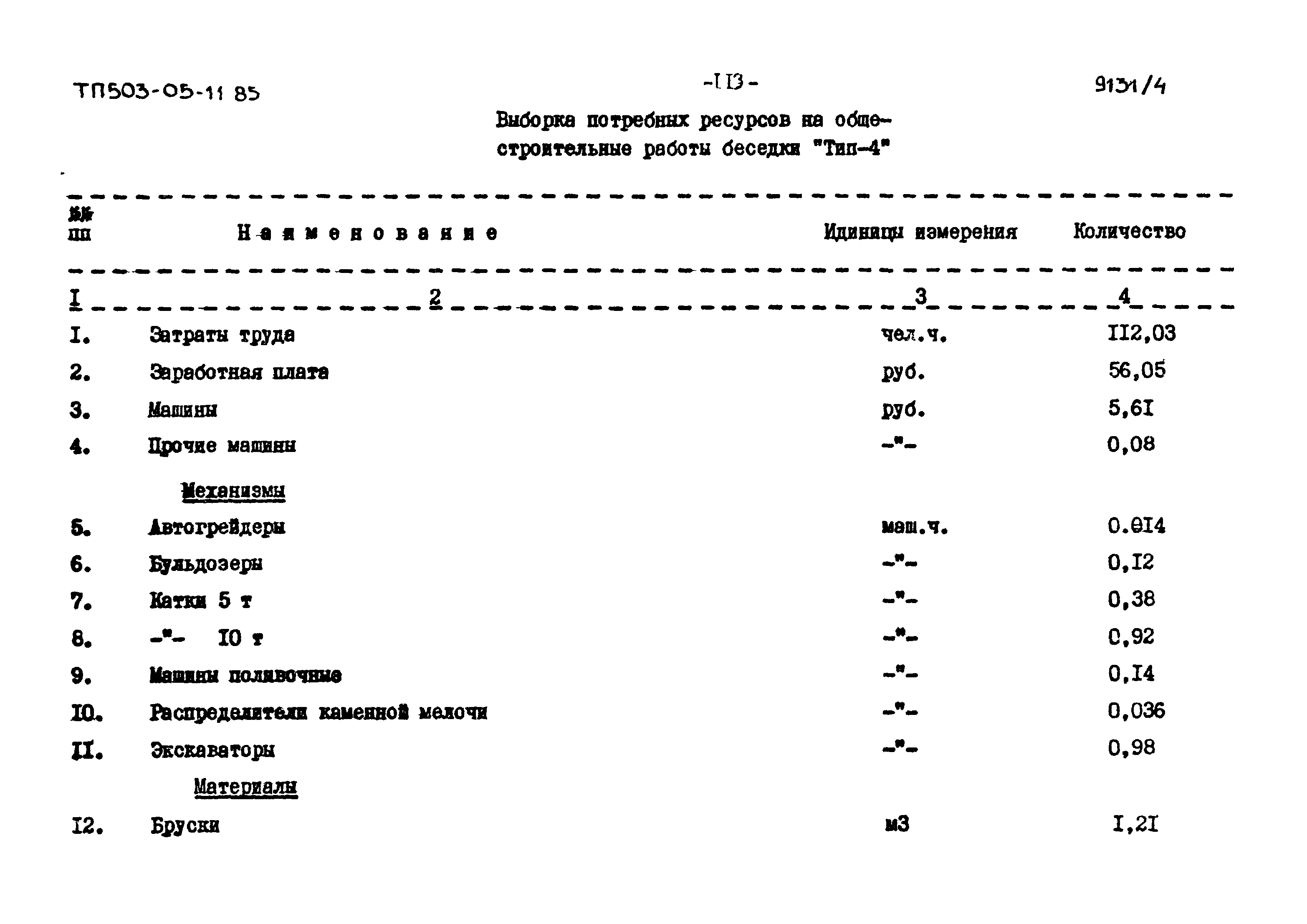 Типовой проект 503-05-11.85