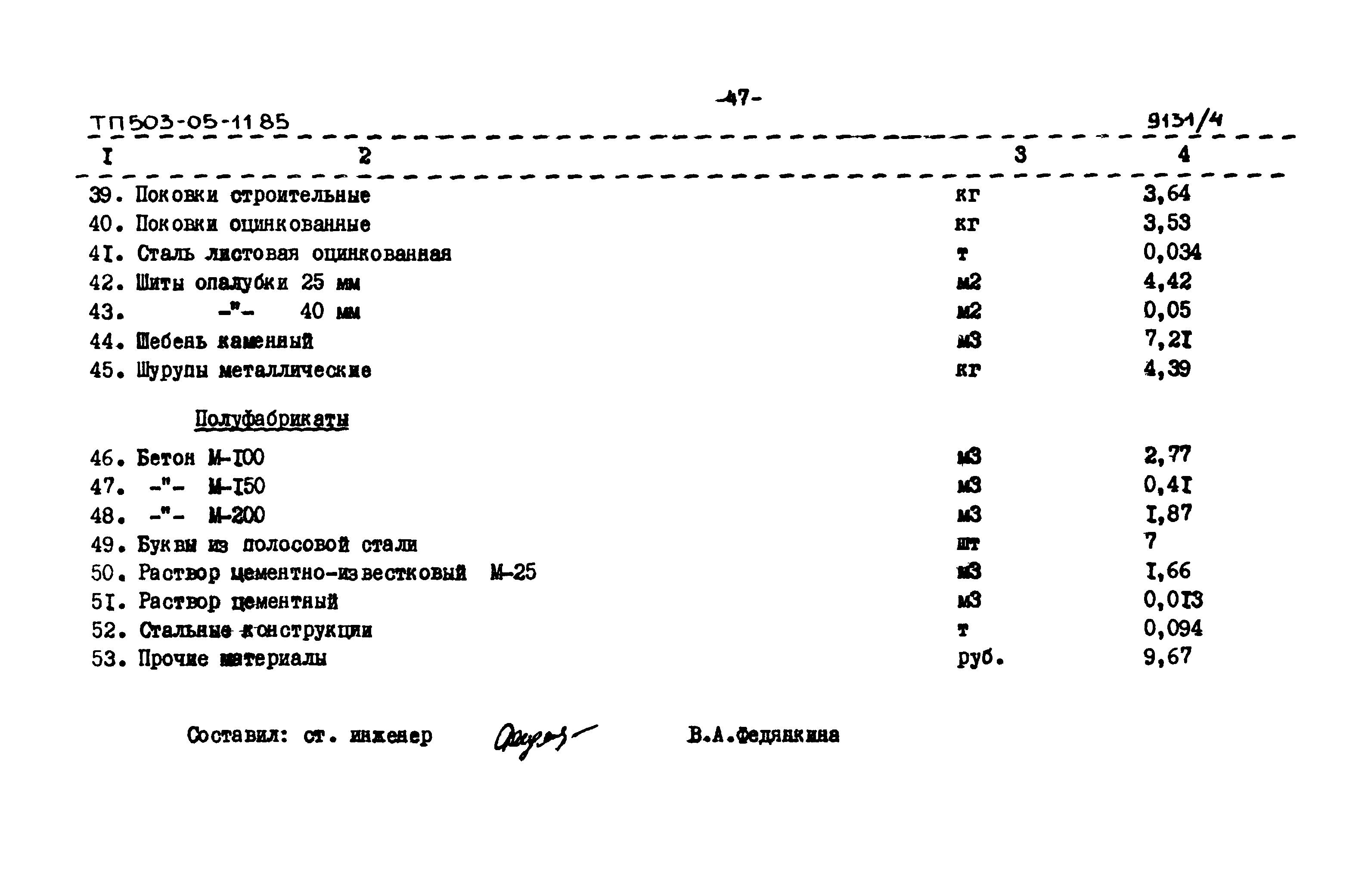 Типовой проект 503-05-11.85