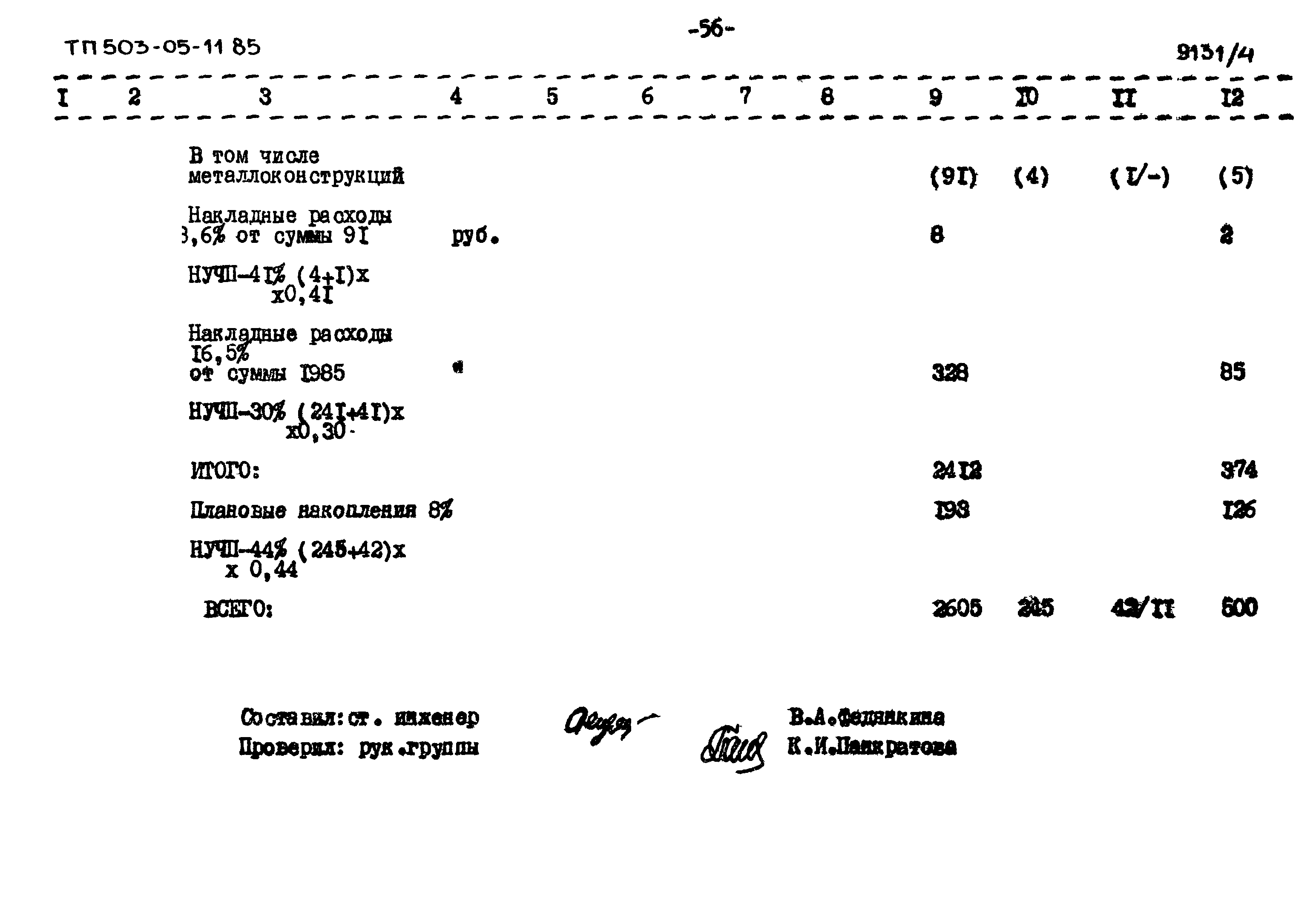 Типовой проект 503-05-11.85