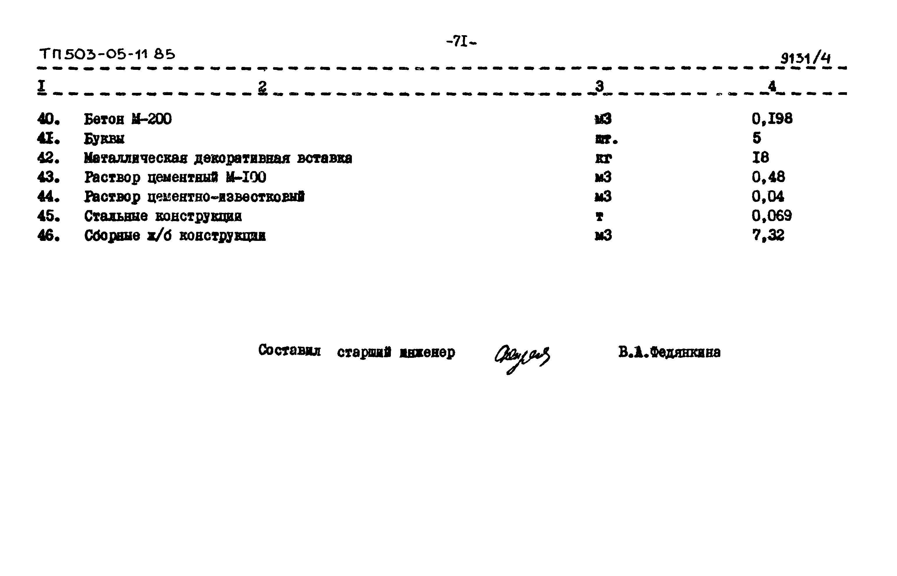 Типовой проект 503-05-11.85