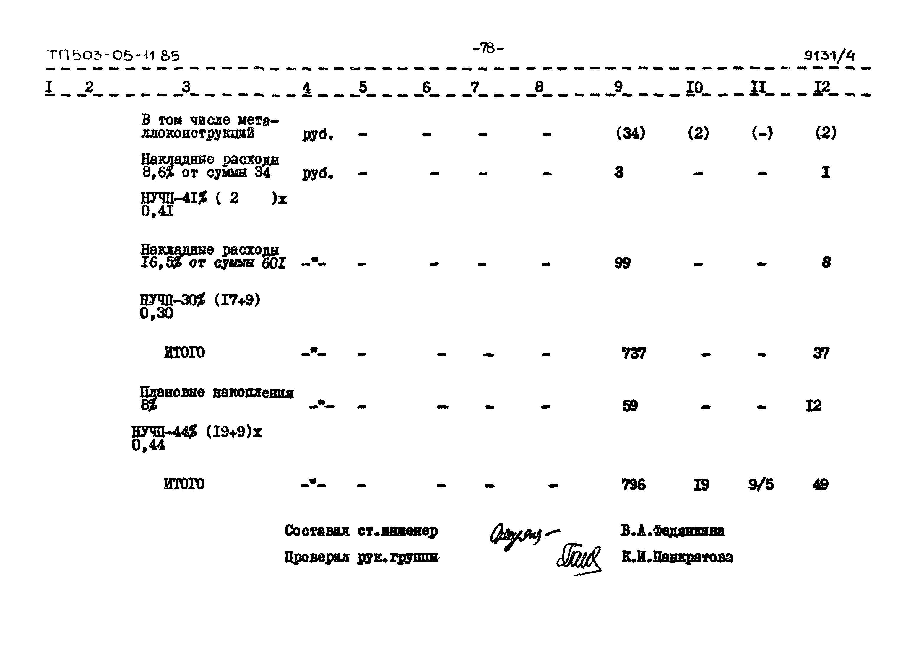 Типовой проект 503-05-11.85