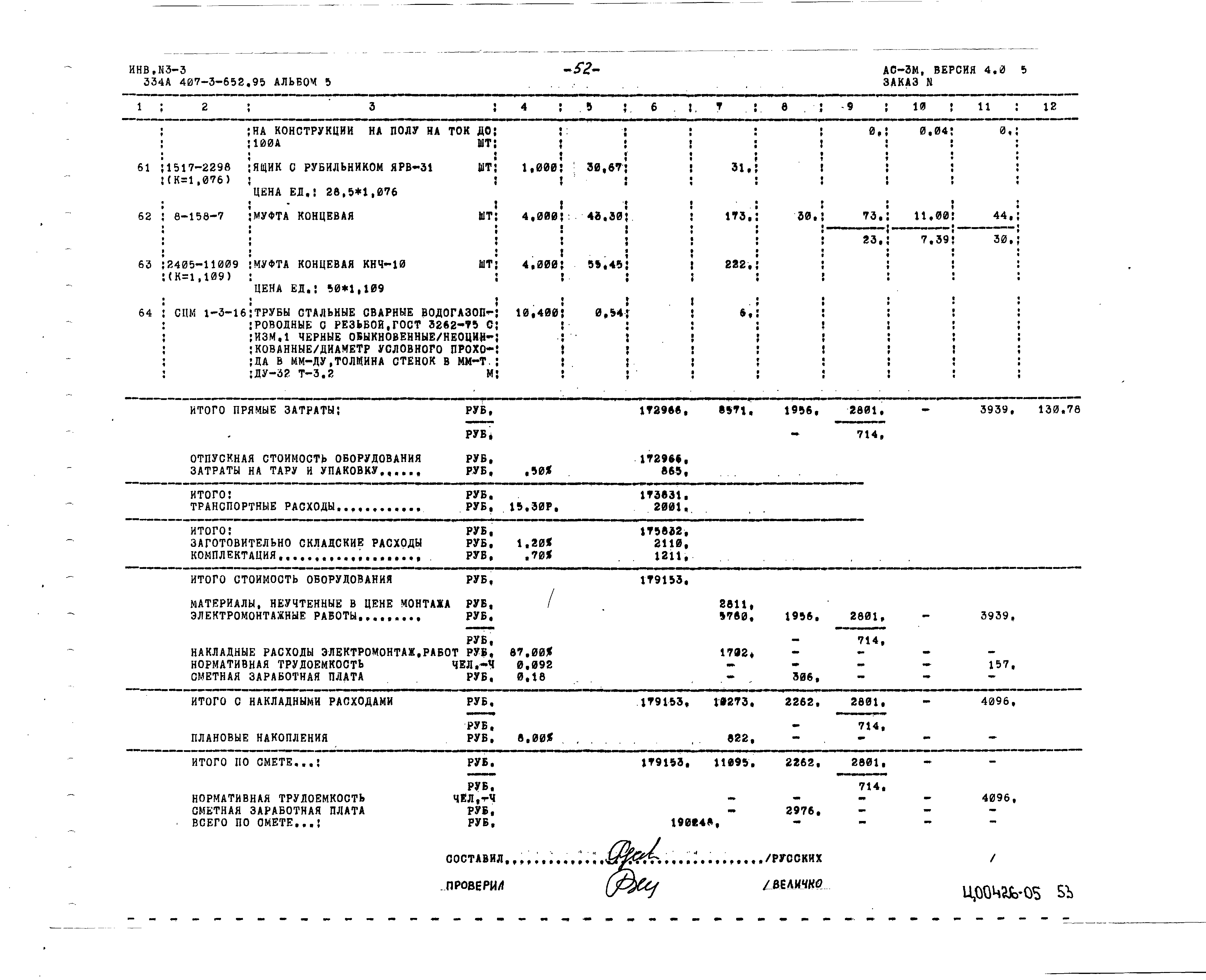 Типовой проект 407-3-652.95