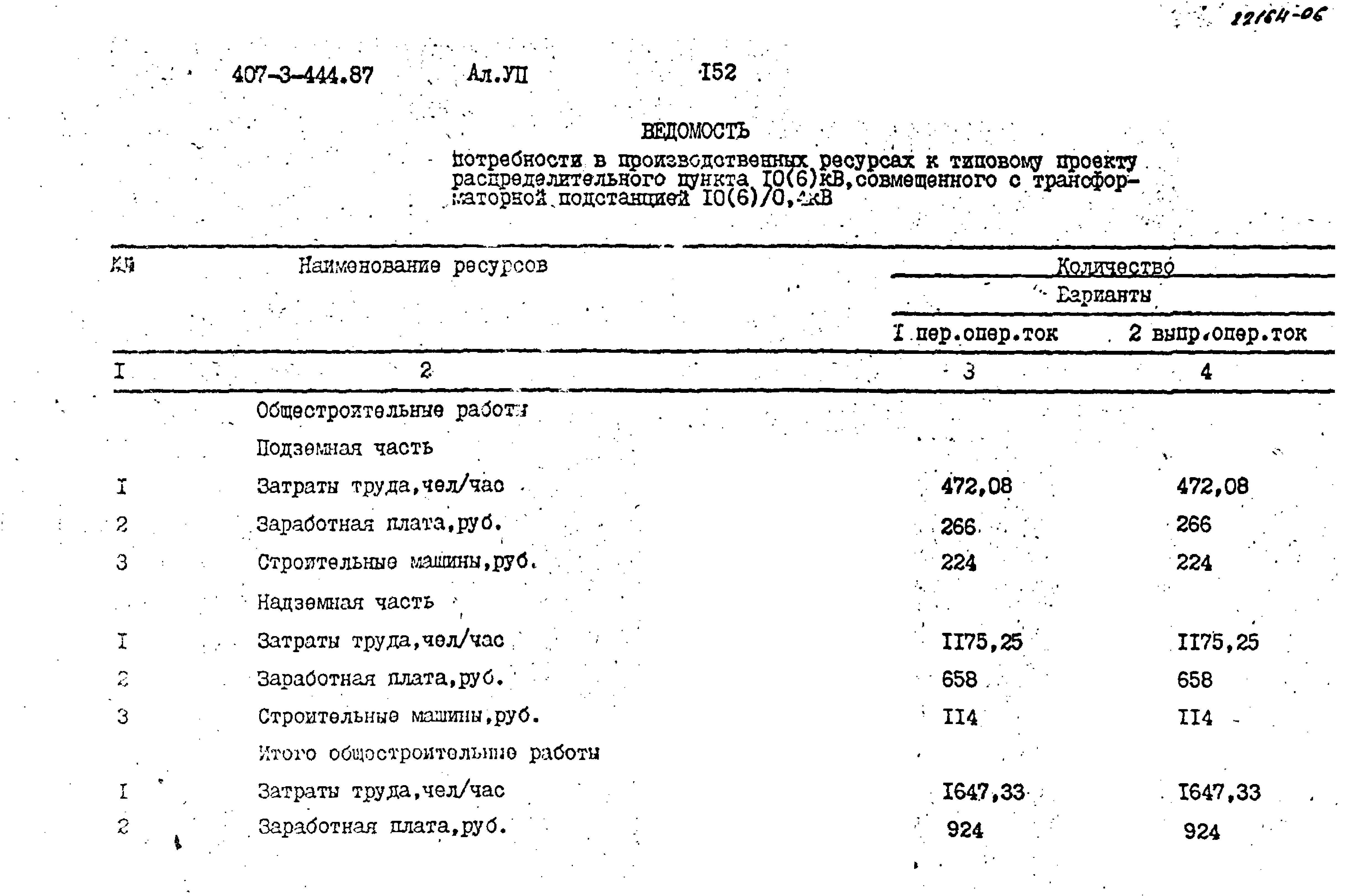 Типовой проект 407-3-444.87