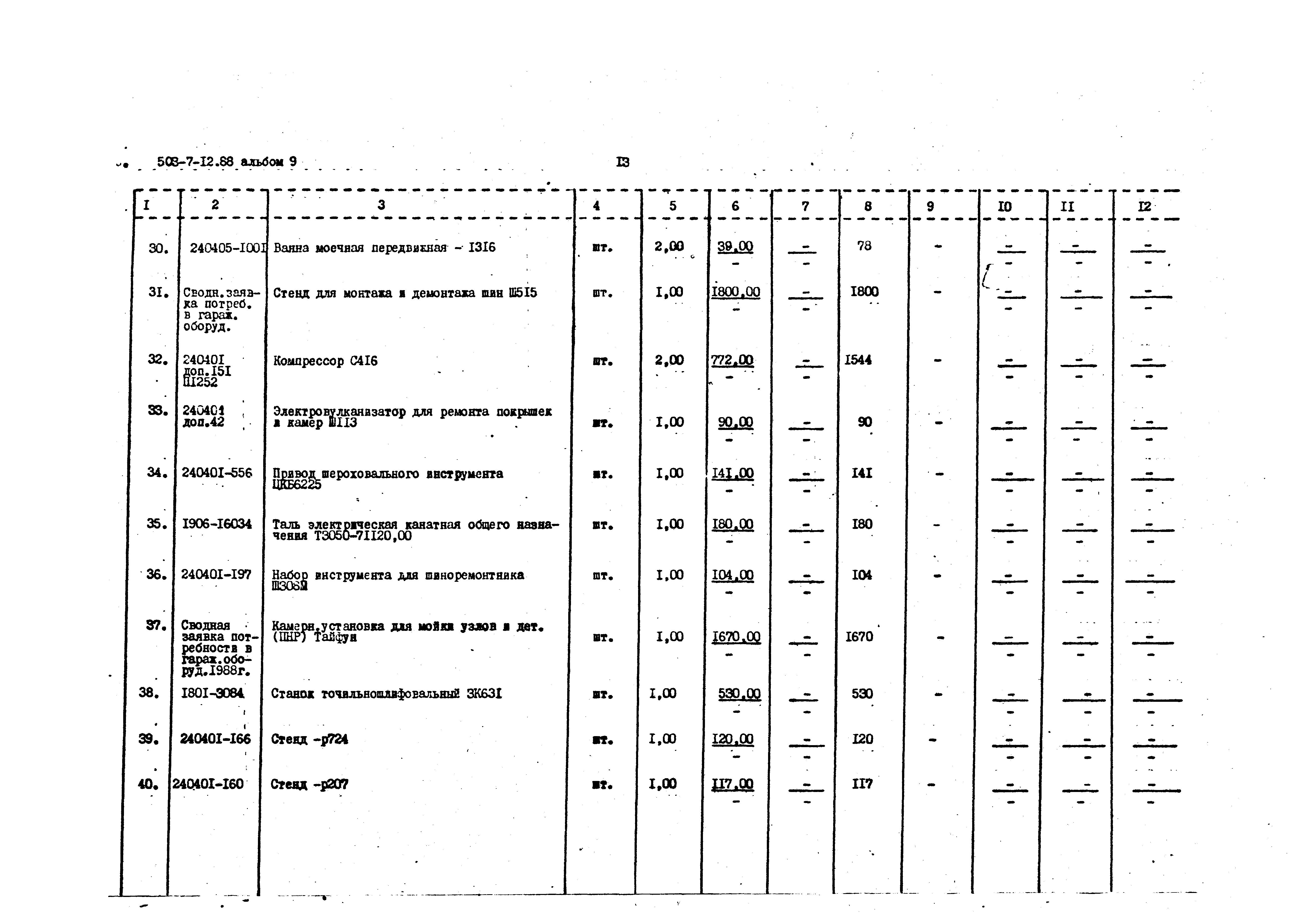 Типовой проект 503-7-12.88