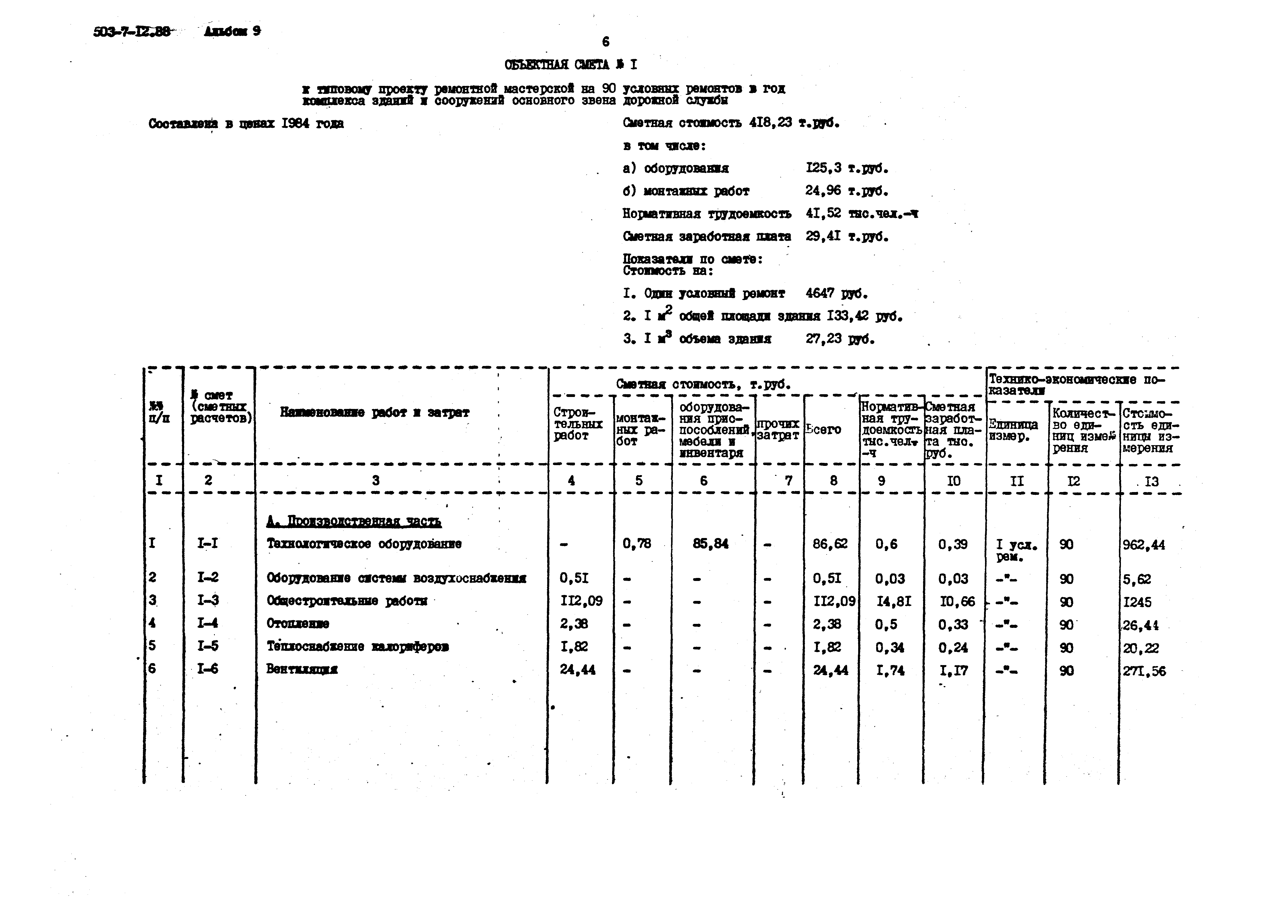 Типовой проект 503-7-12.88