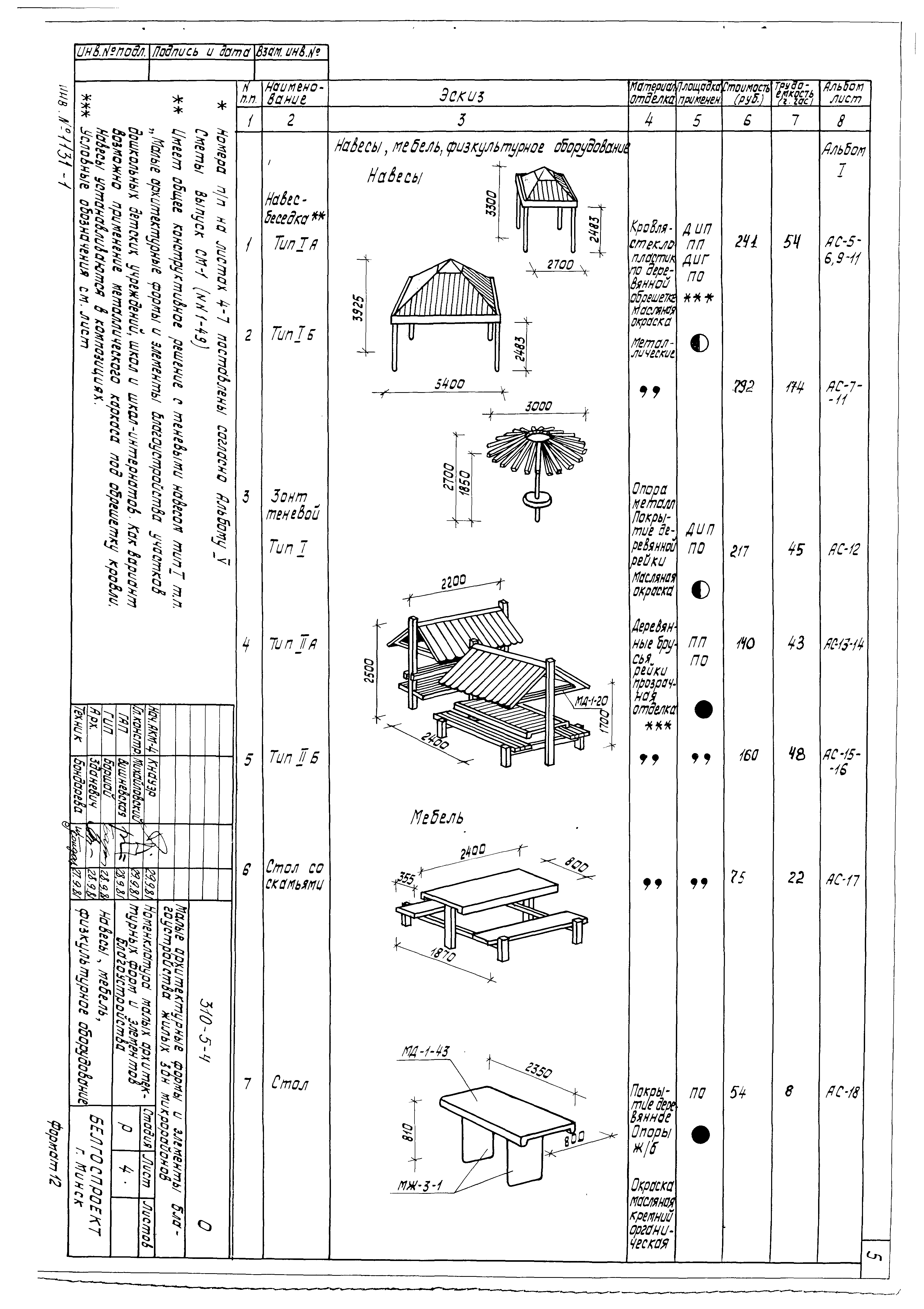 Типовой проект 310-5-4