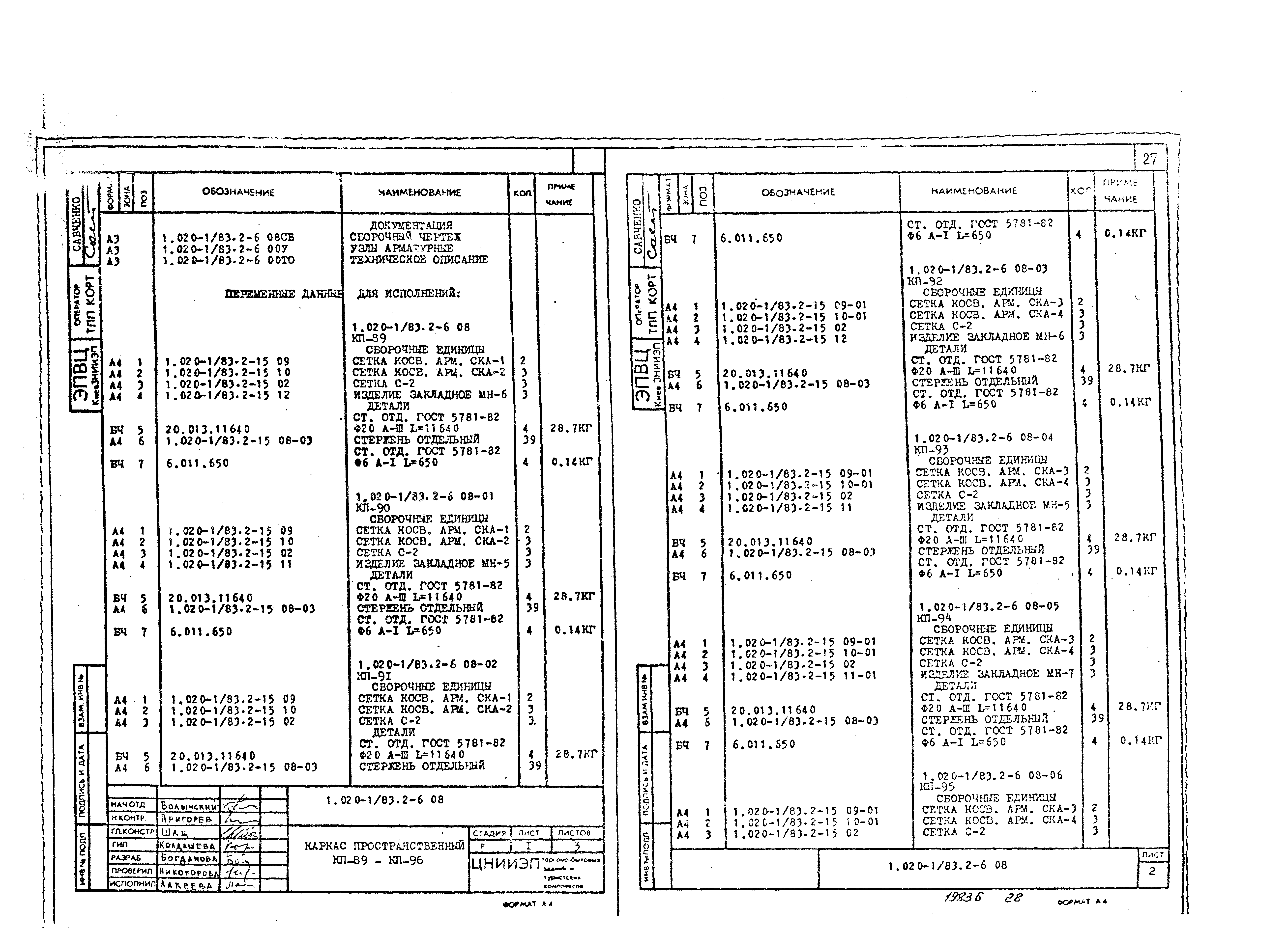 Серия 1.020-1/83