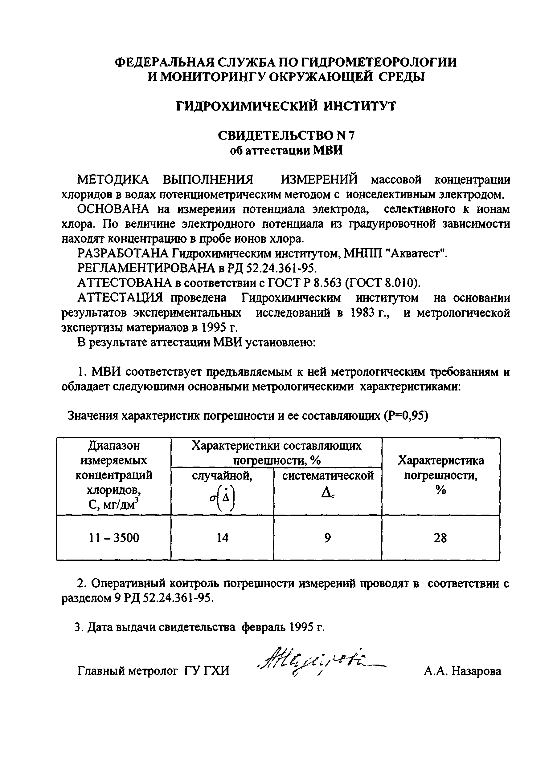 РД 52.24.361-95