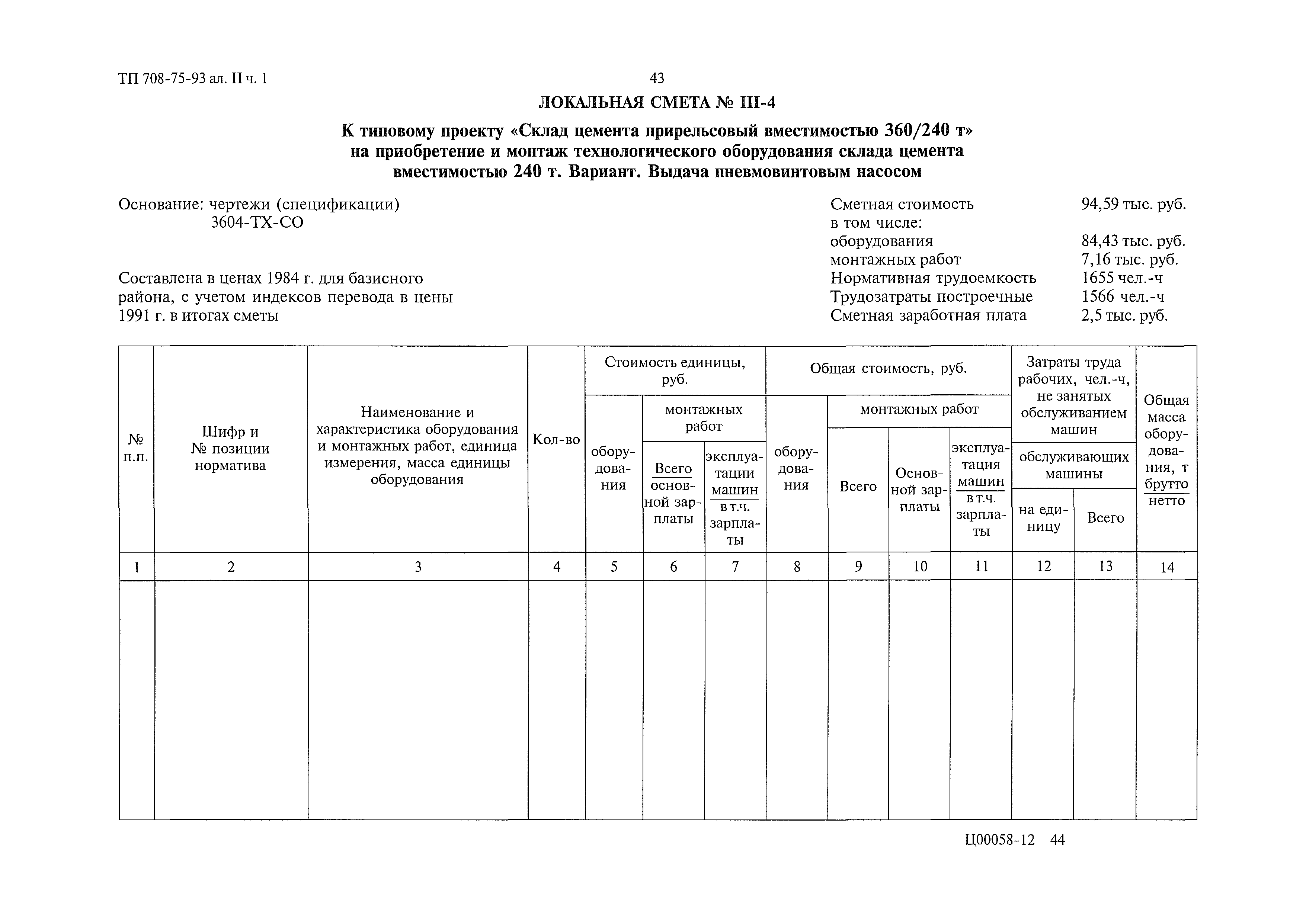 Типовой проект 708-75.93