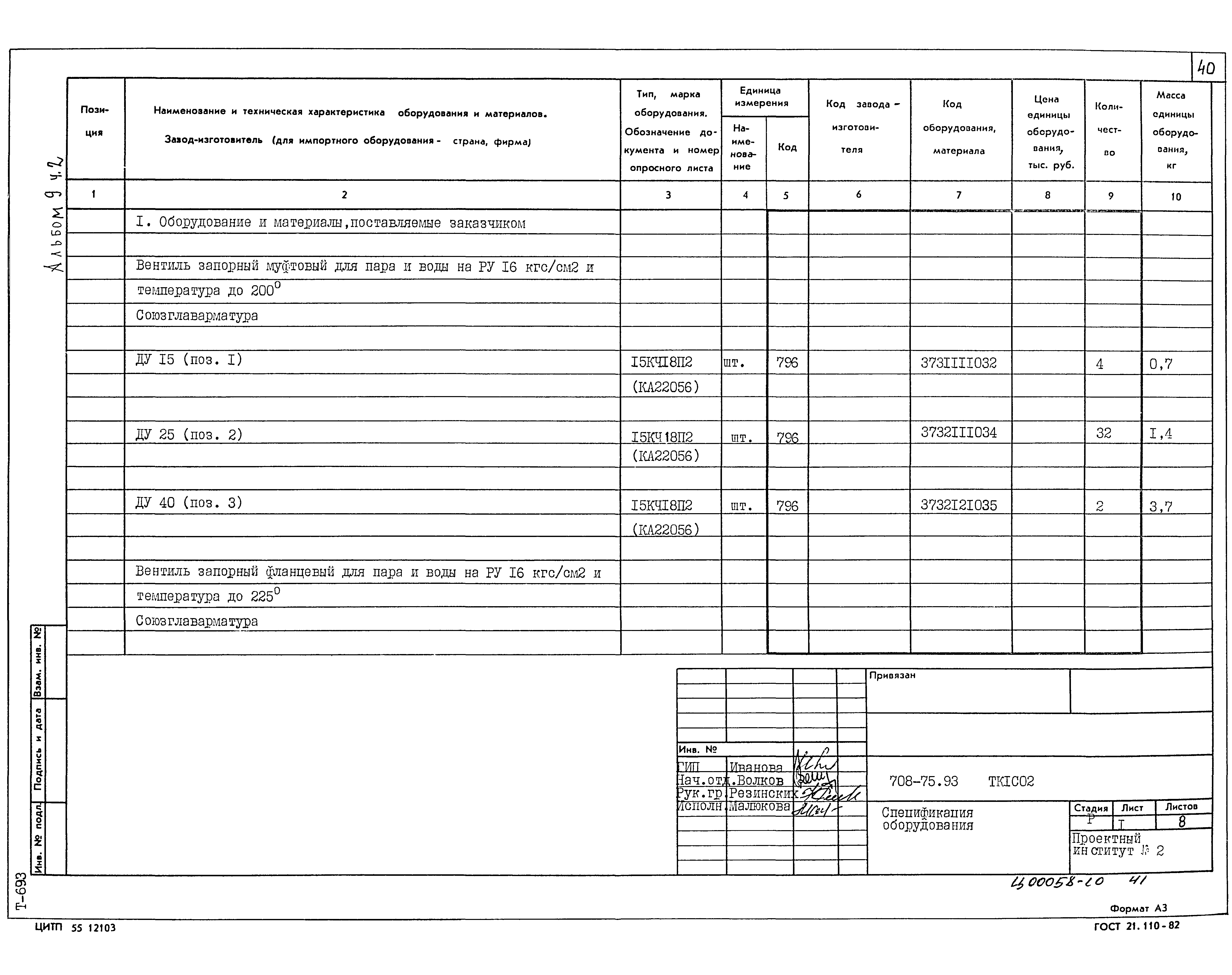 Типовой проект 708-75.93