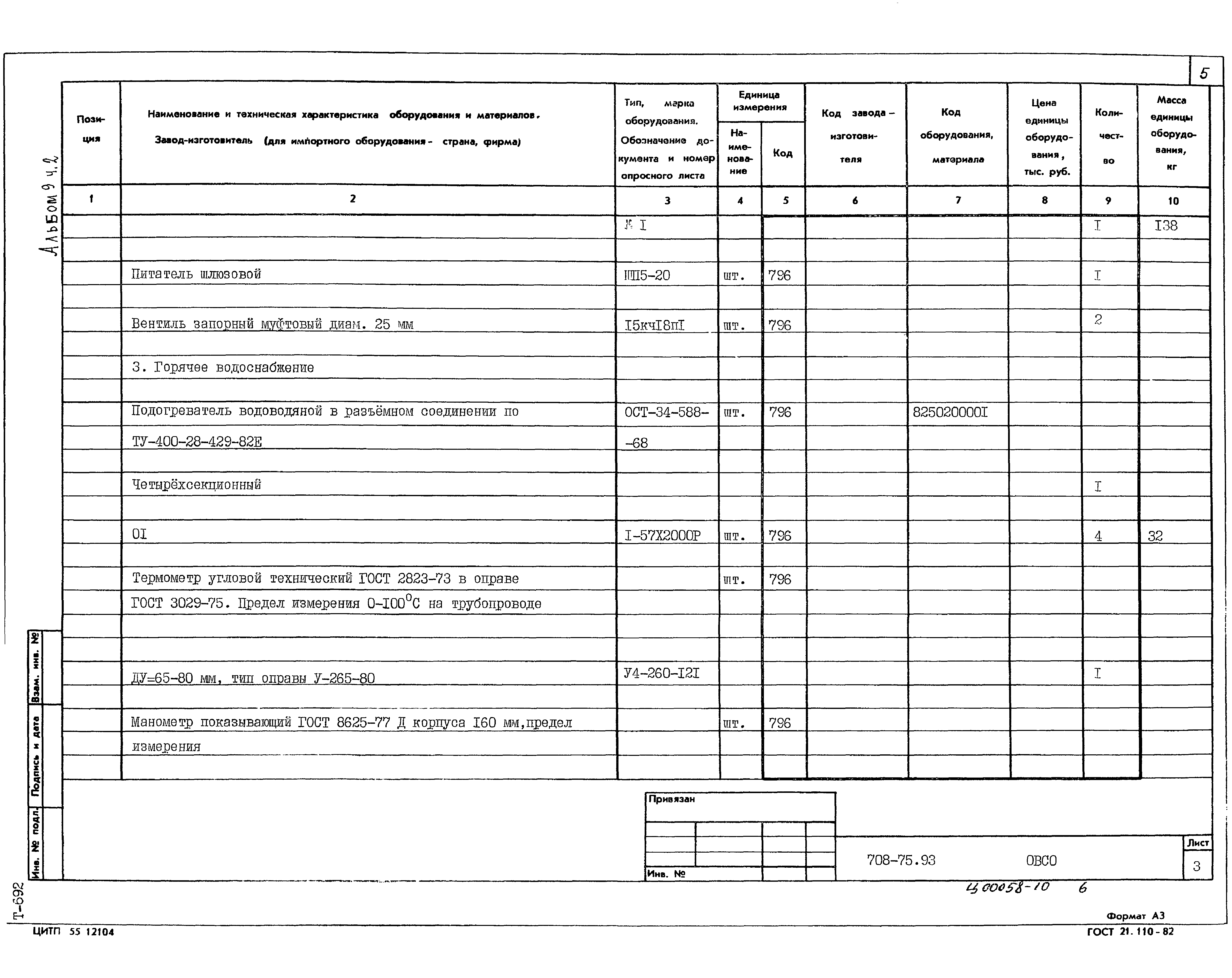 Типовой проект 708-75.93