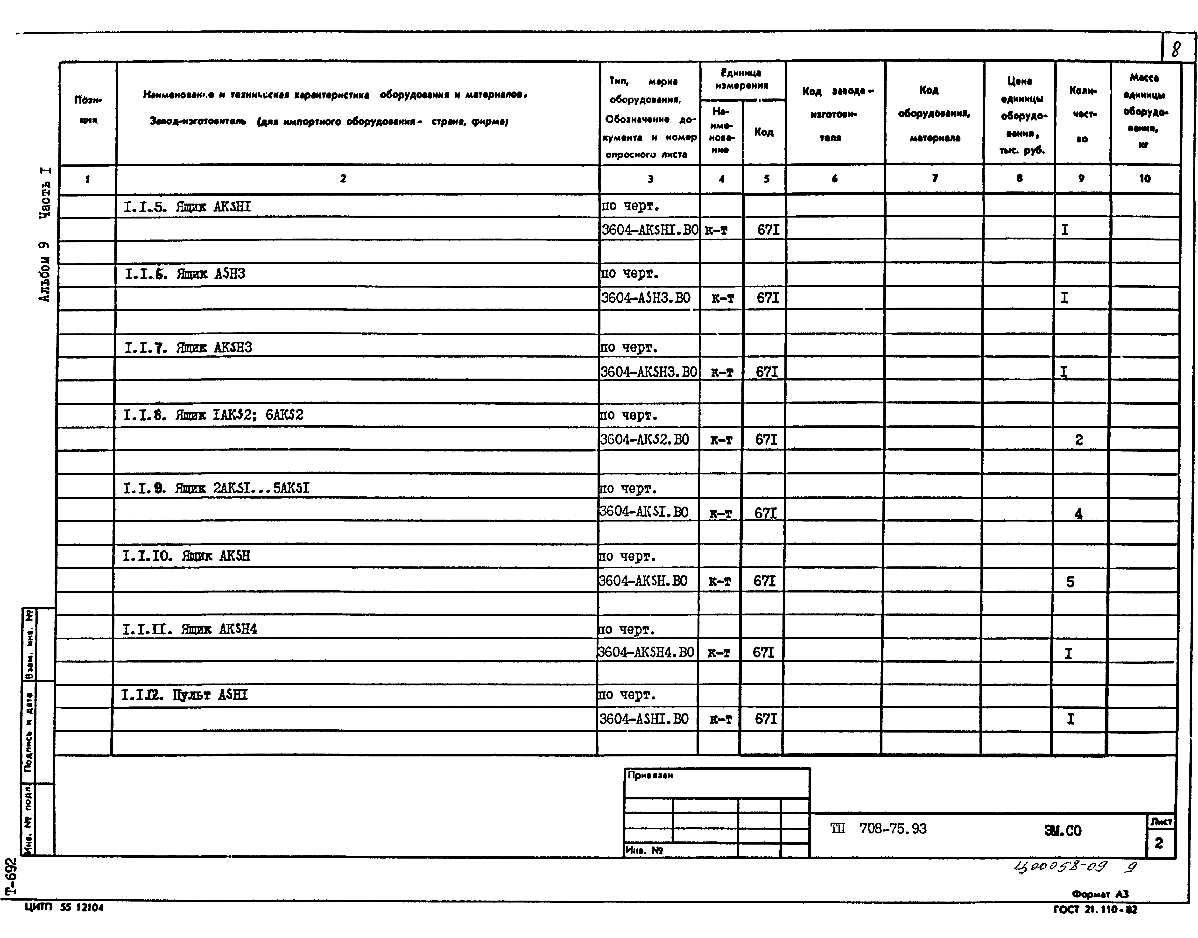 Типовой проект 708-75.93