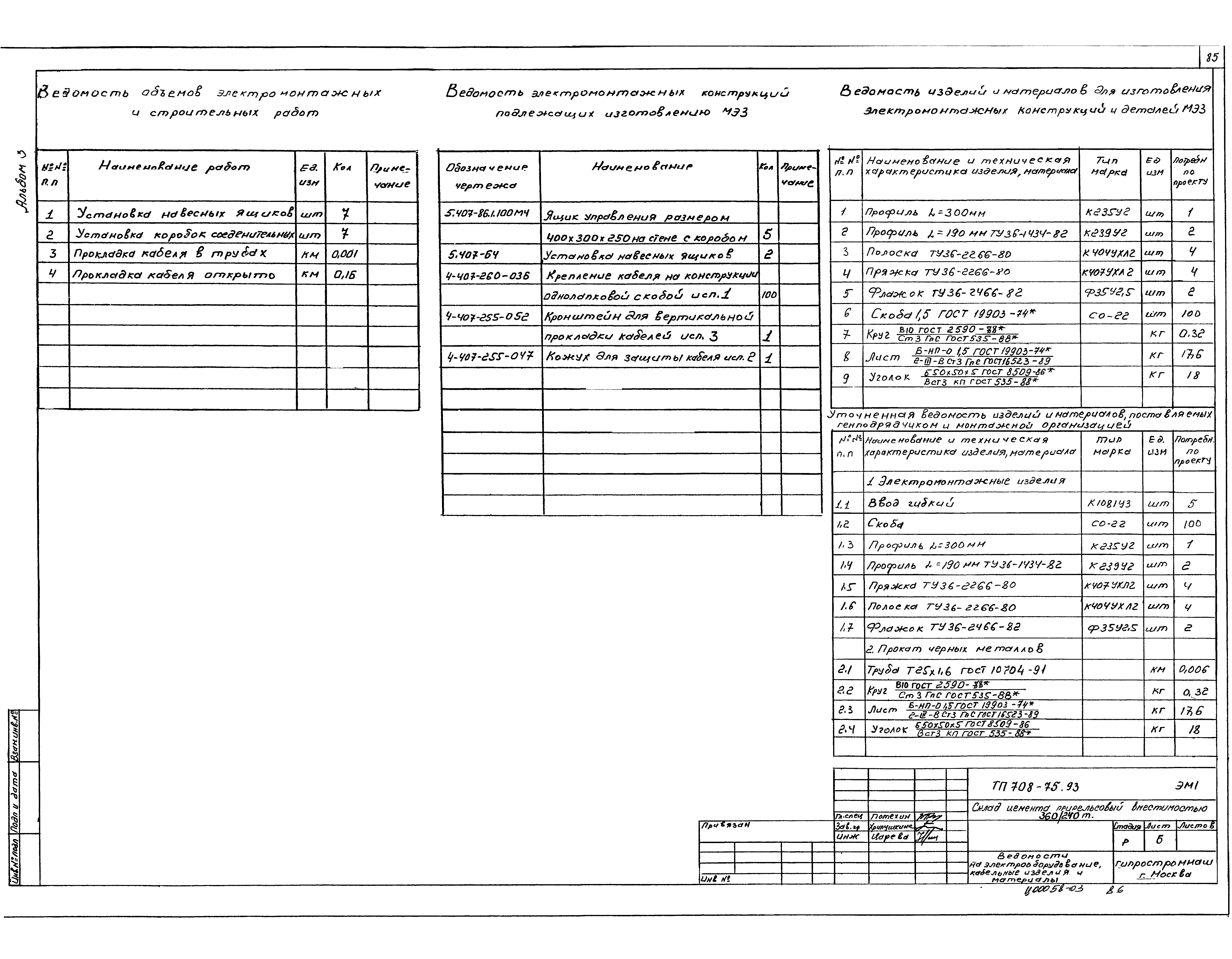 Типовой проект 708-75.93