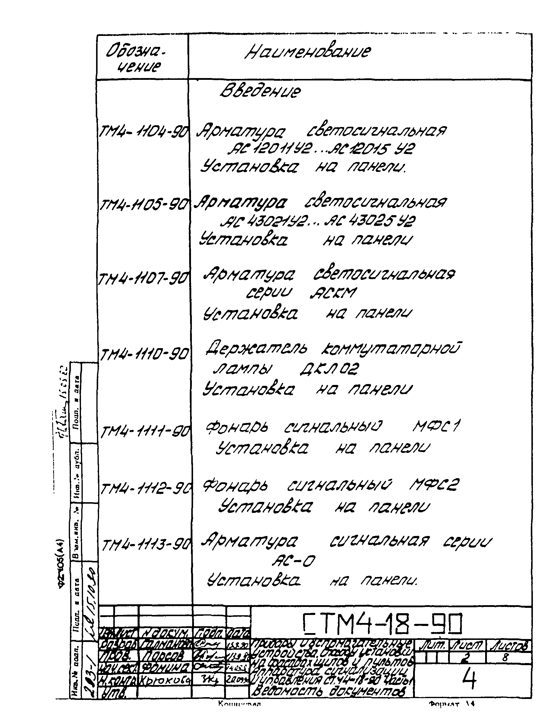 СТМ 4-18-90