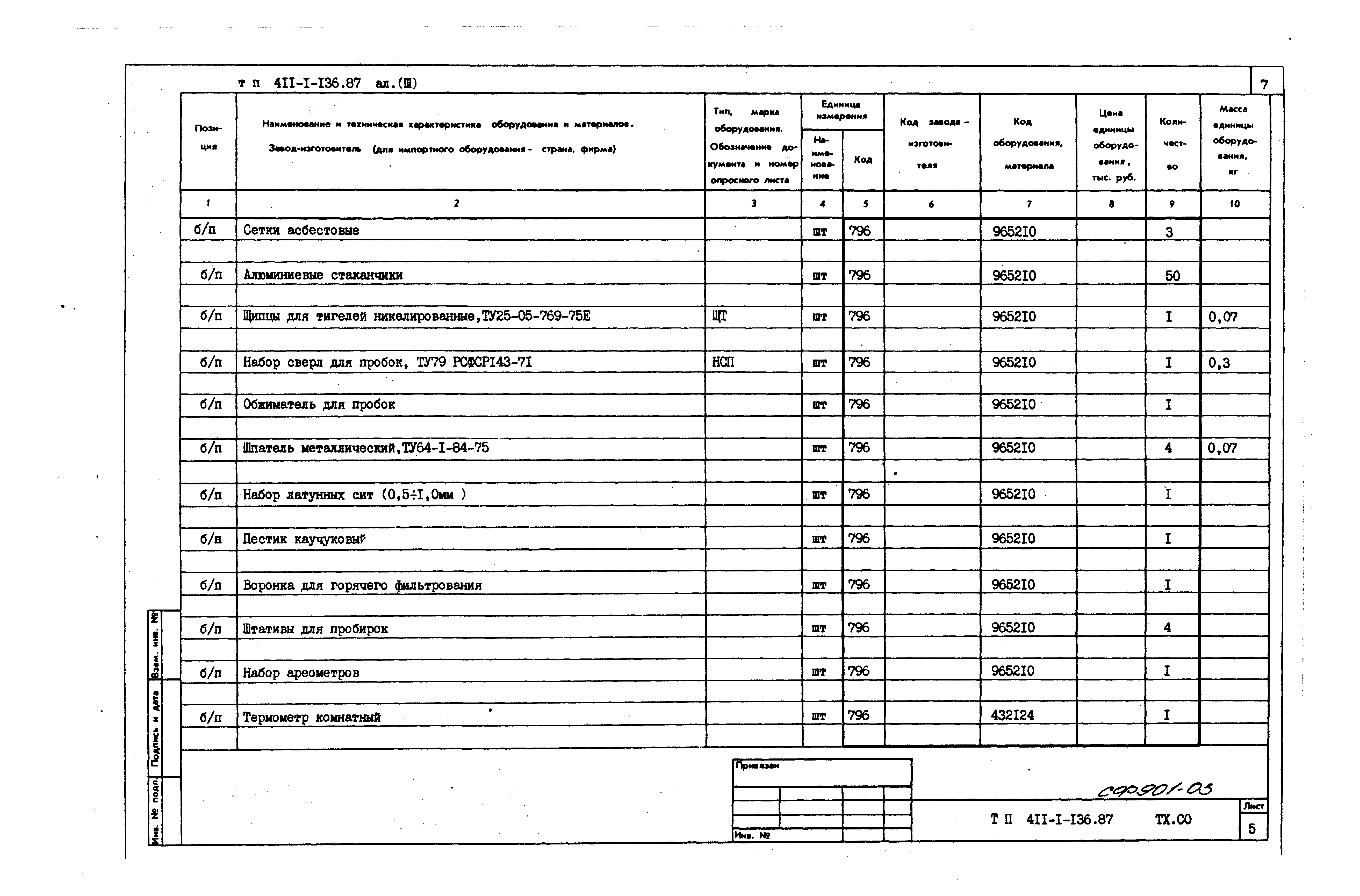 Типовой проект 411-1-136.87